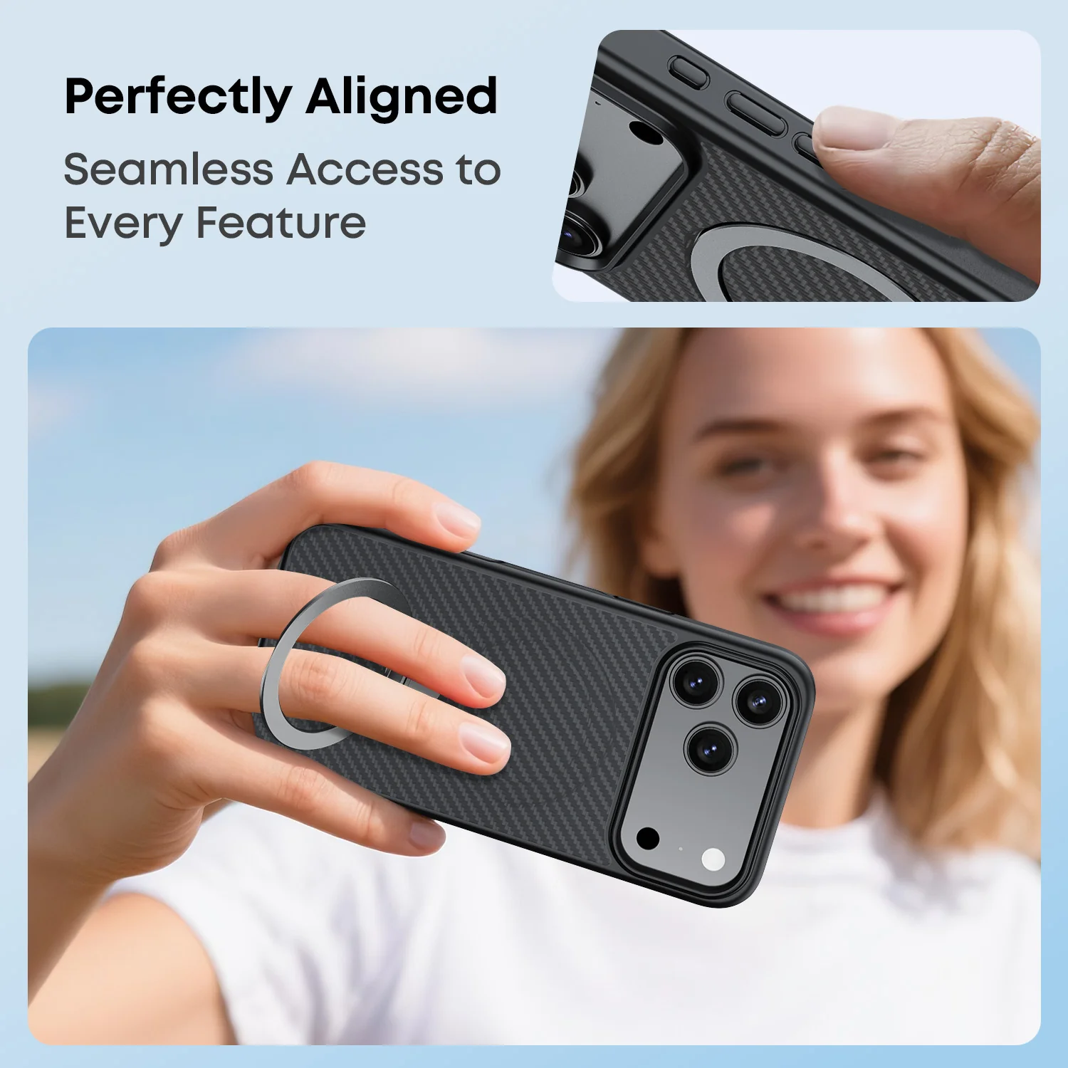 Tough On Armour Case with Ring Holder Stand MagSafe Compatible for iPhone 17 Series - Image 25