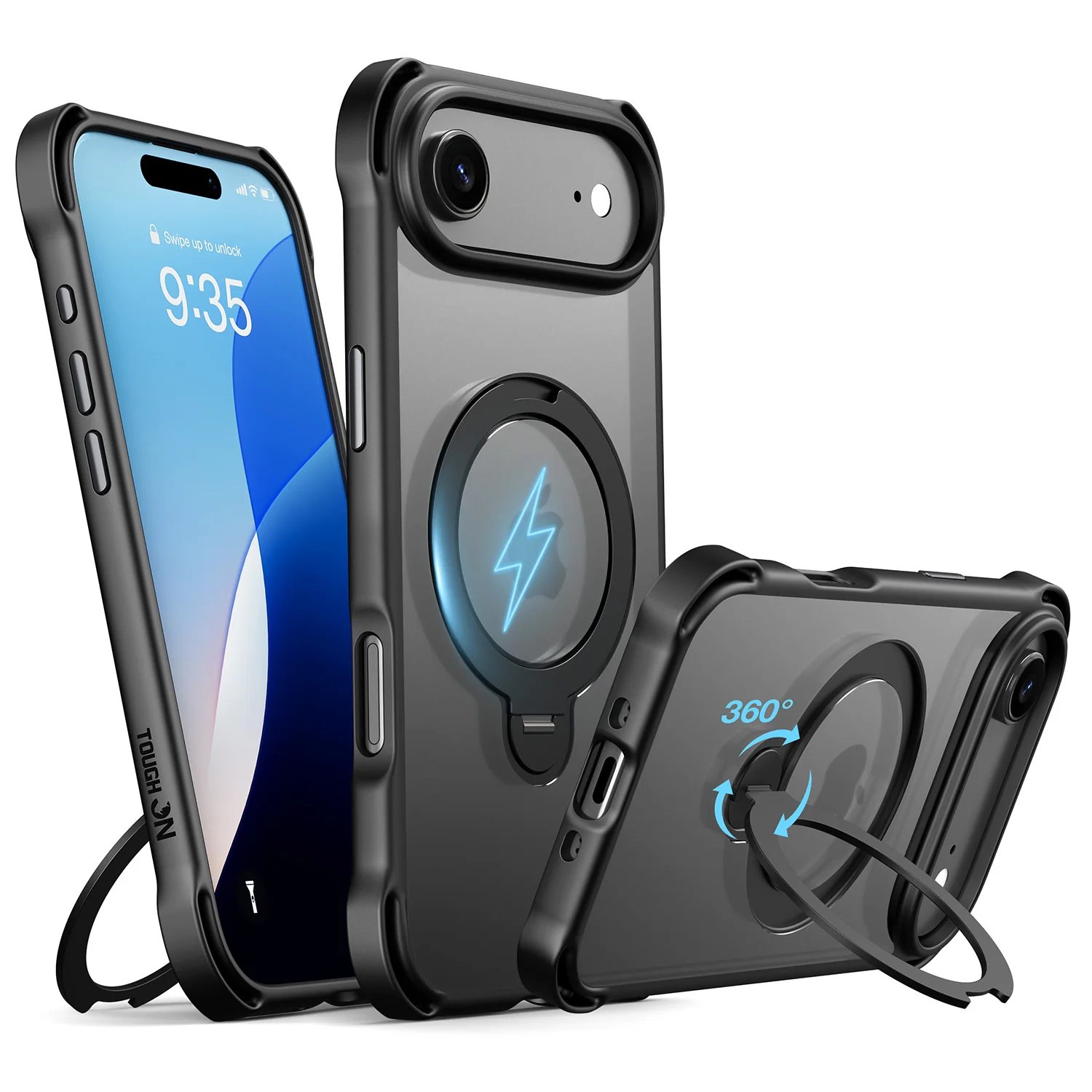 Tough On Armour Case with Ring Holder Stand MagSafe Compatible for iPhone 17 Series - Image 8