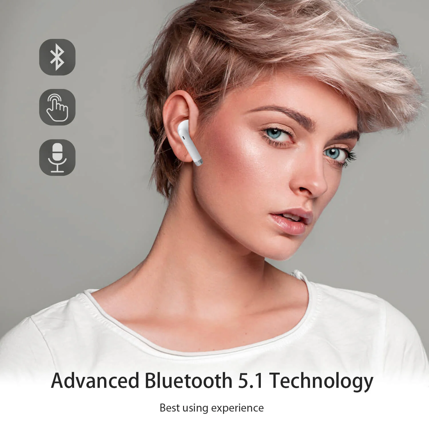 Tough on Bluetooth Earphones TO-080 White - Image 6