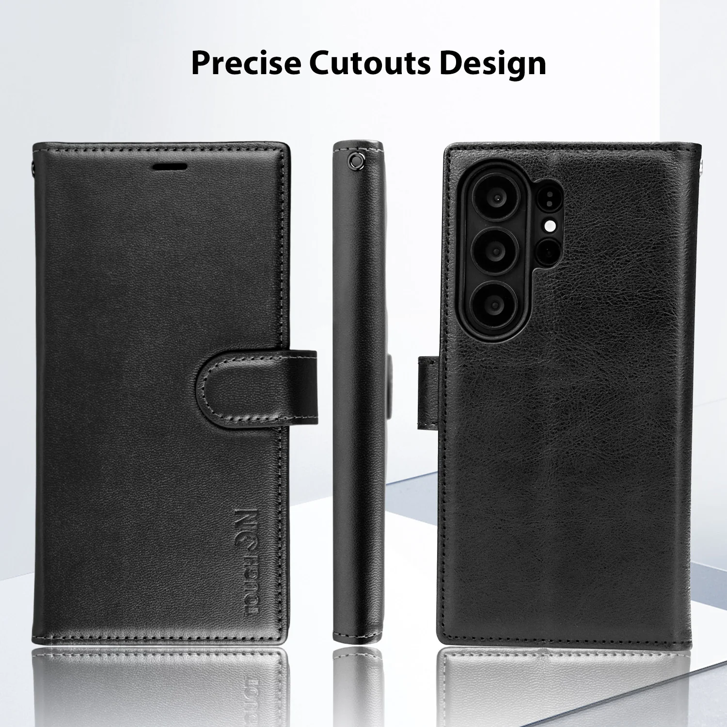 Tough On Samsung Galaxy Flip Wallet Leather Case - Image 3