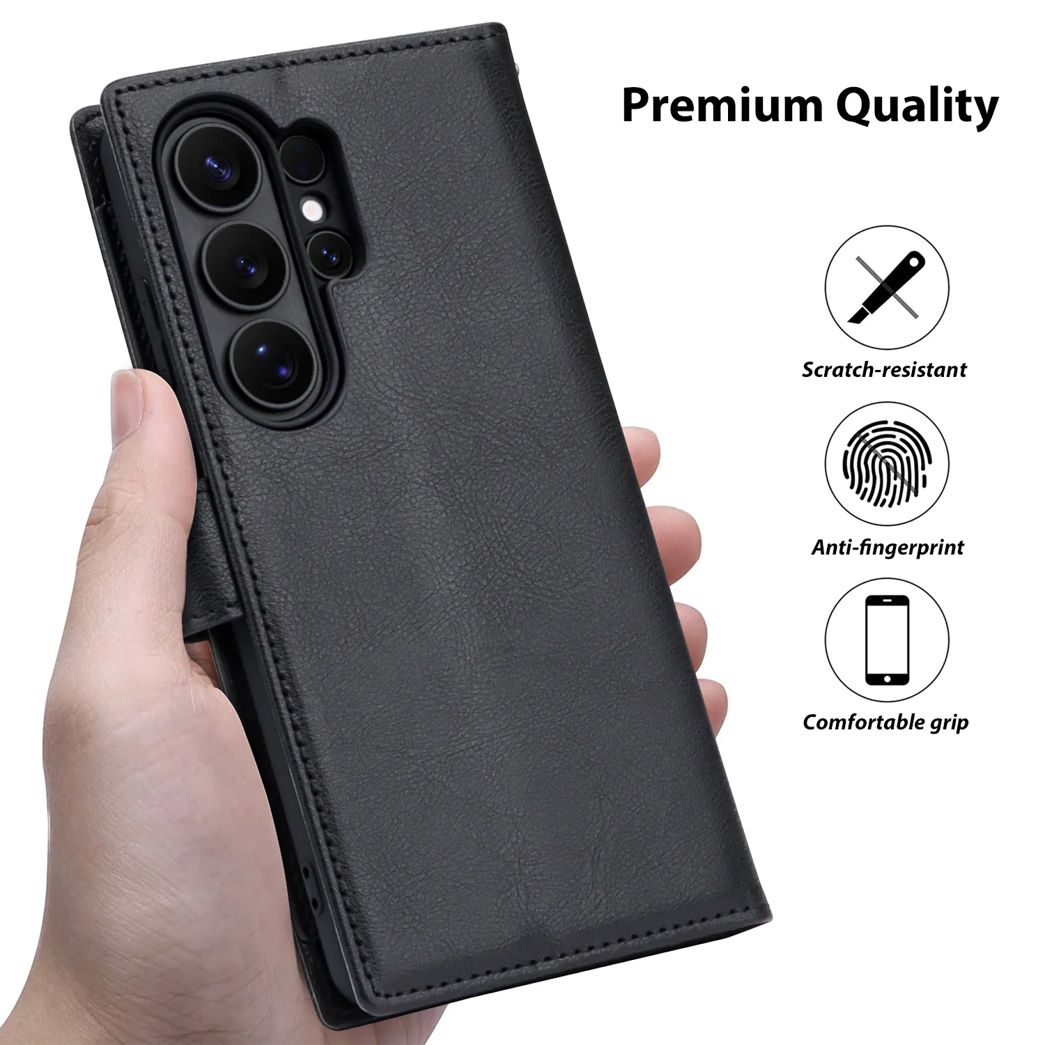 Tough On Samsung Galaxy Flip Wallet Leather Case - Image 6