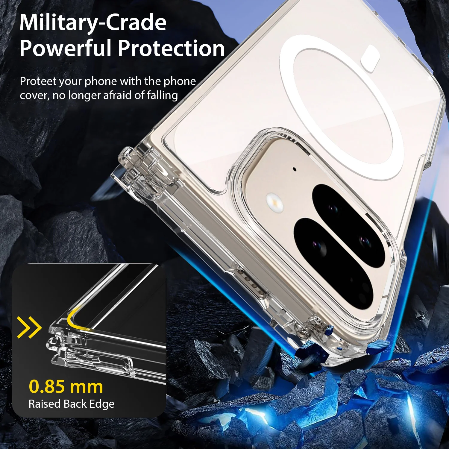 Tough On Google Pixel 10 Pro Fold Case Clear Air with MagSafe - Image 4