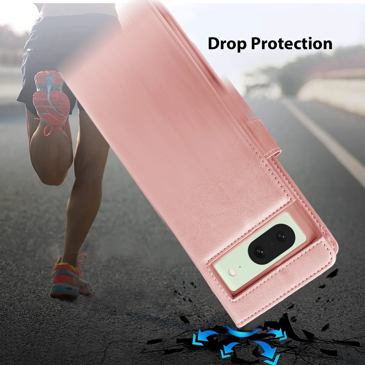Tough On Google Pixel 8 Case Flip Leather Case - Image 12