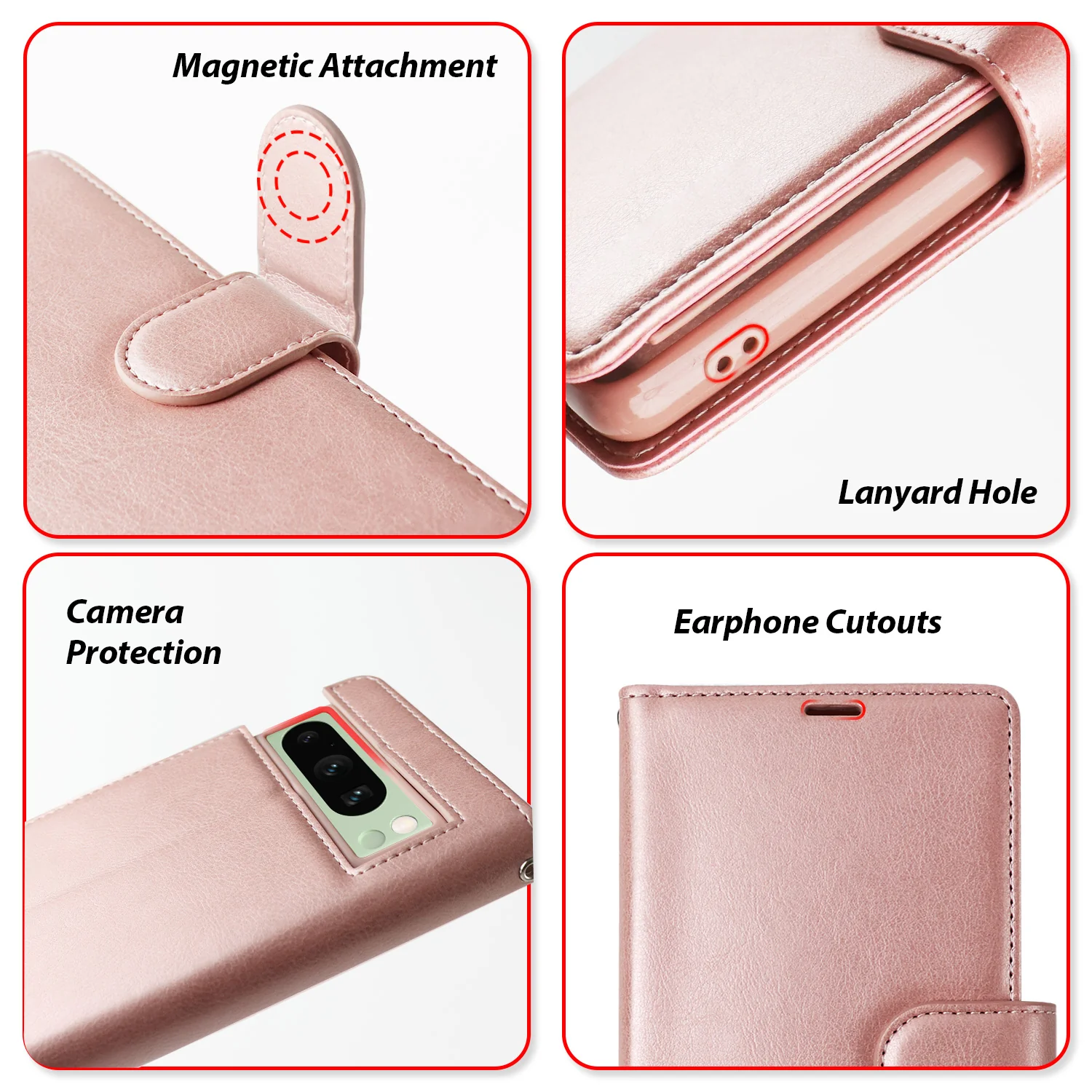 Tough On Google Pixel 8 Pro Case Flip Leather Case - Image 12