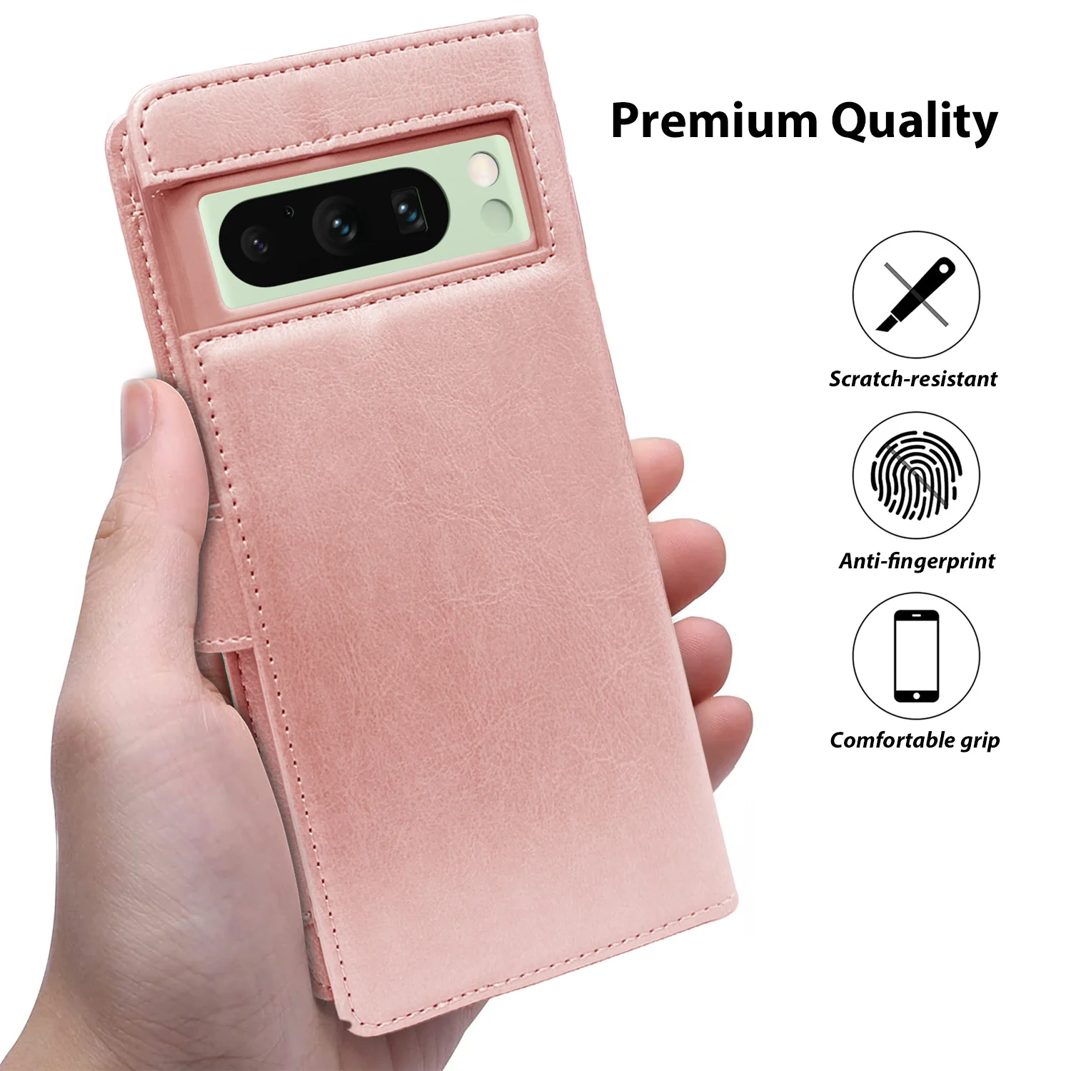 Tough On Google Pixel 8 Pro Case Flip Leather Case - Image 14