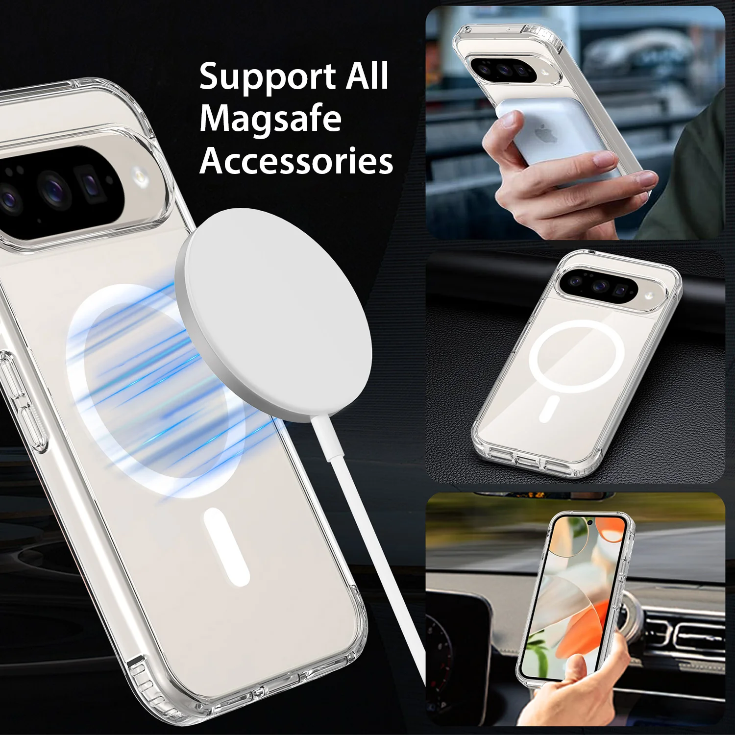 Tough On Google Pixel 9 Case Clear Air with MagSafe - Image 2