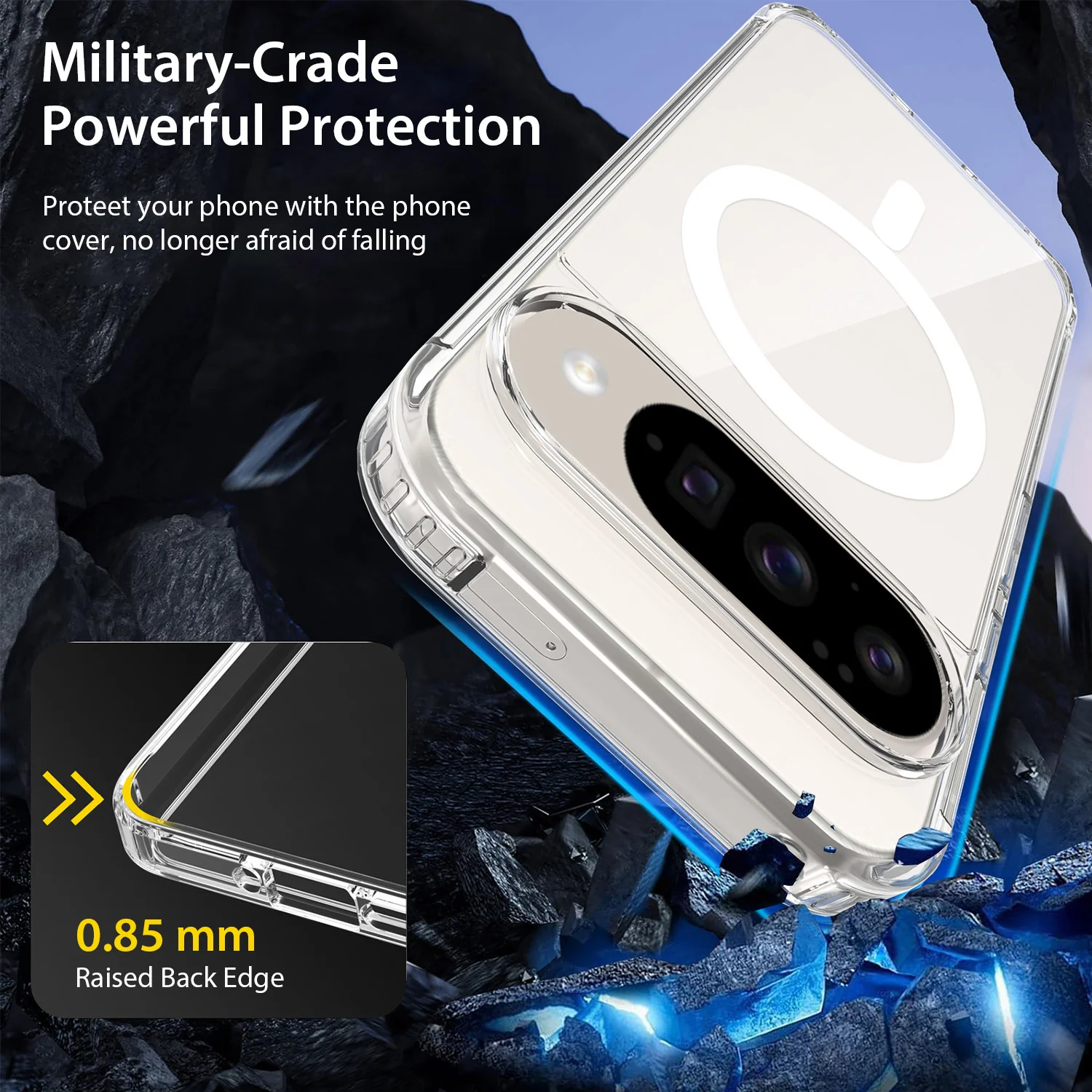 Tough On Google Pixel 9 Pro Case Clear Air with MagSafe - Image 5
