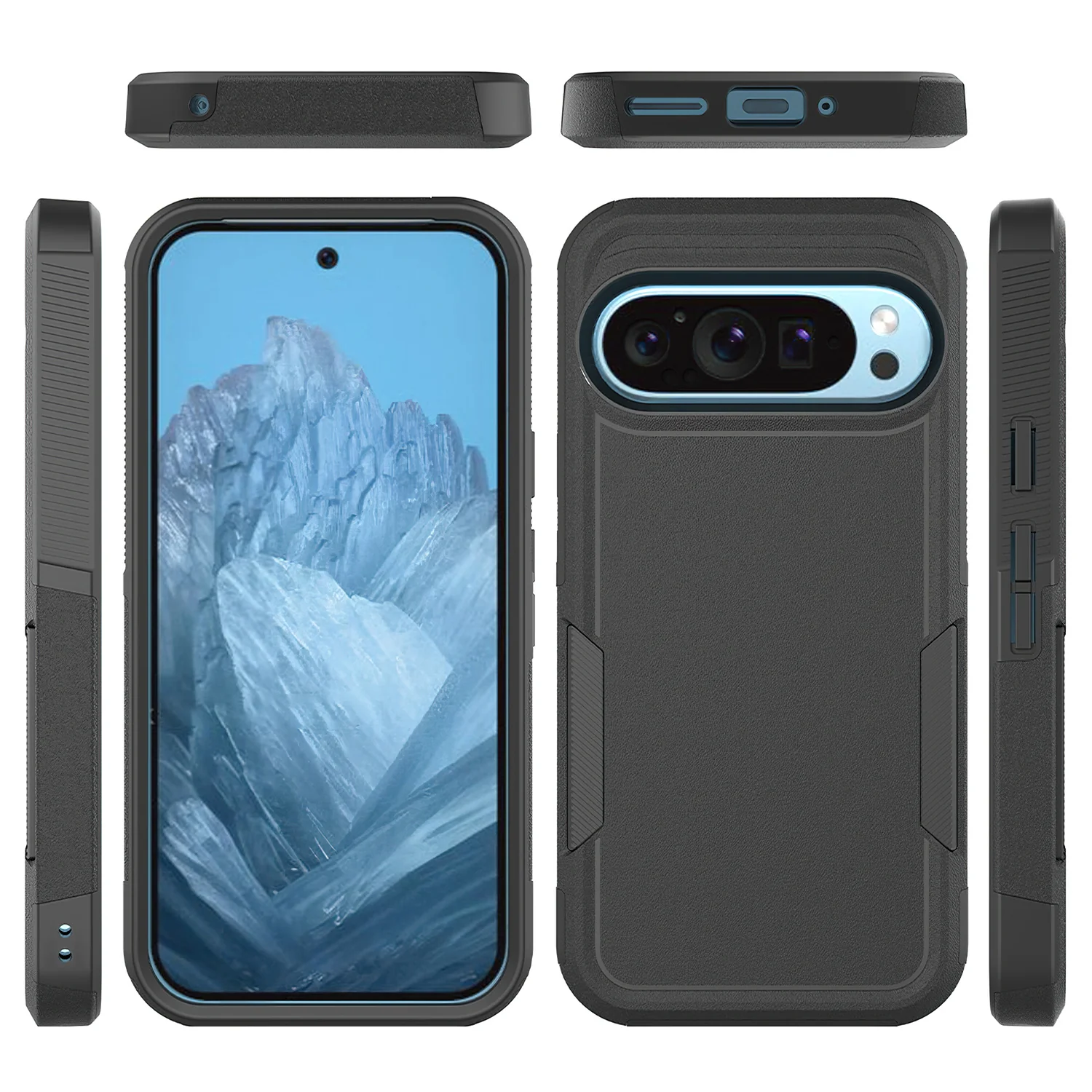 Tough On Google Pixel 9 Pro Case Tough Armor Black - Image 2