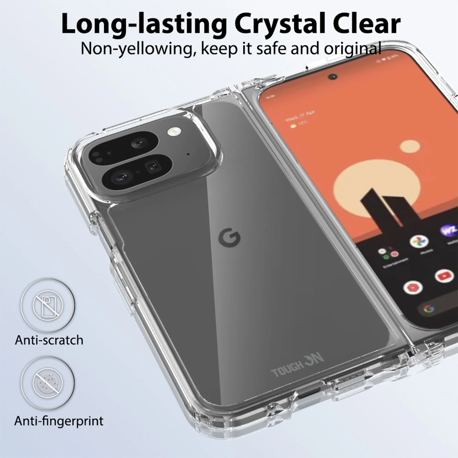 Tough On Google Pixel 9 Pro Fold Case Clear Air - Image 2