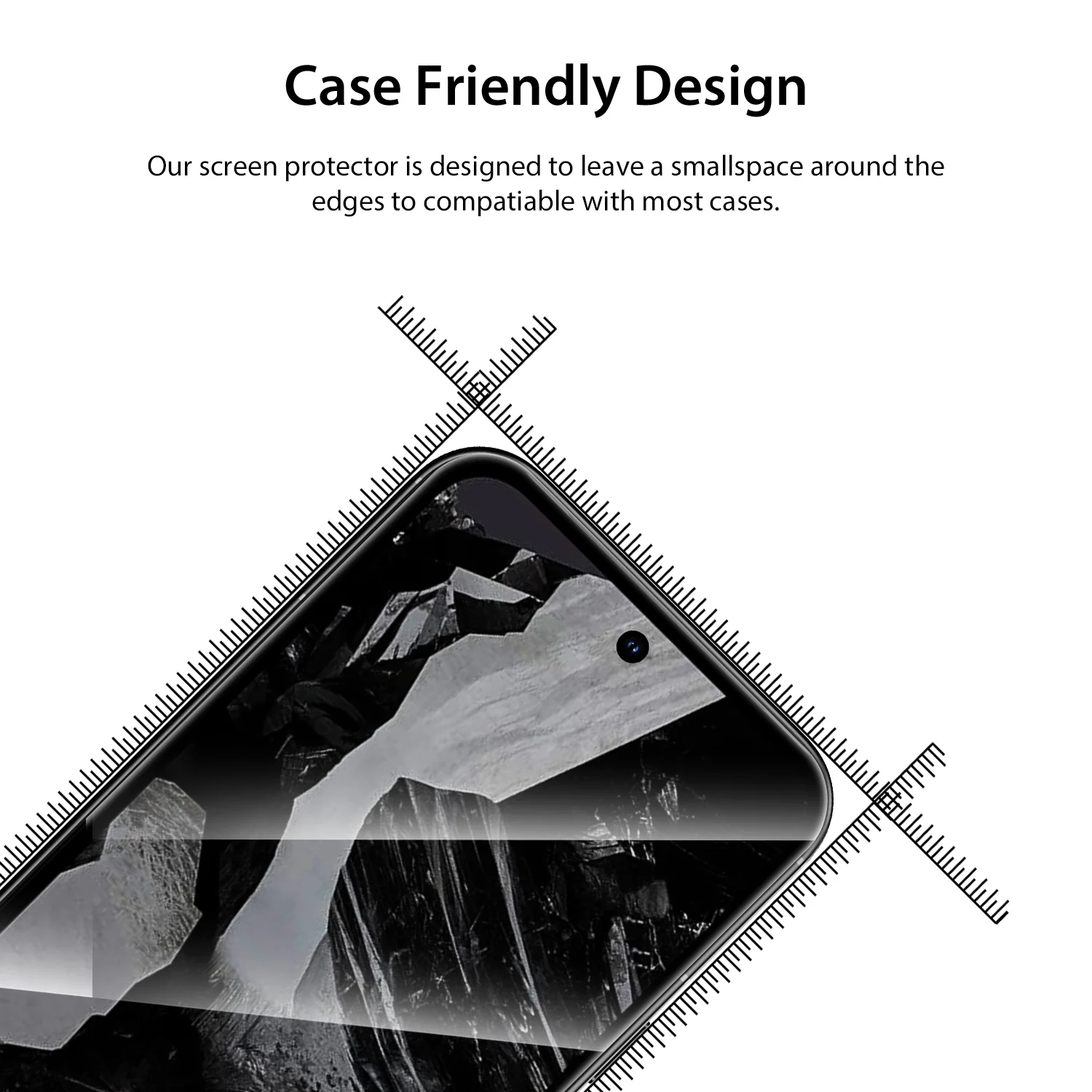 Tough On Google Pixel 9 Tempered Glass Screen Protector - Image 2