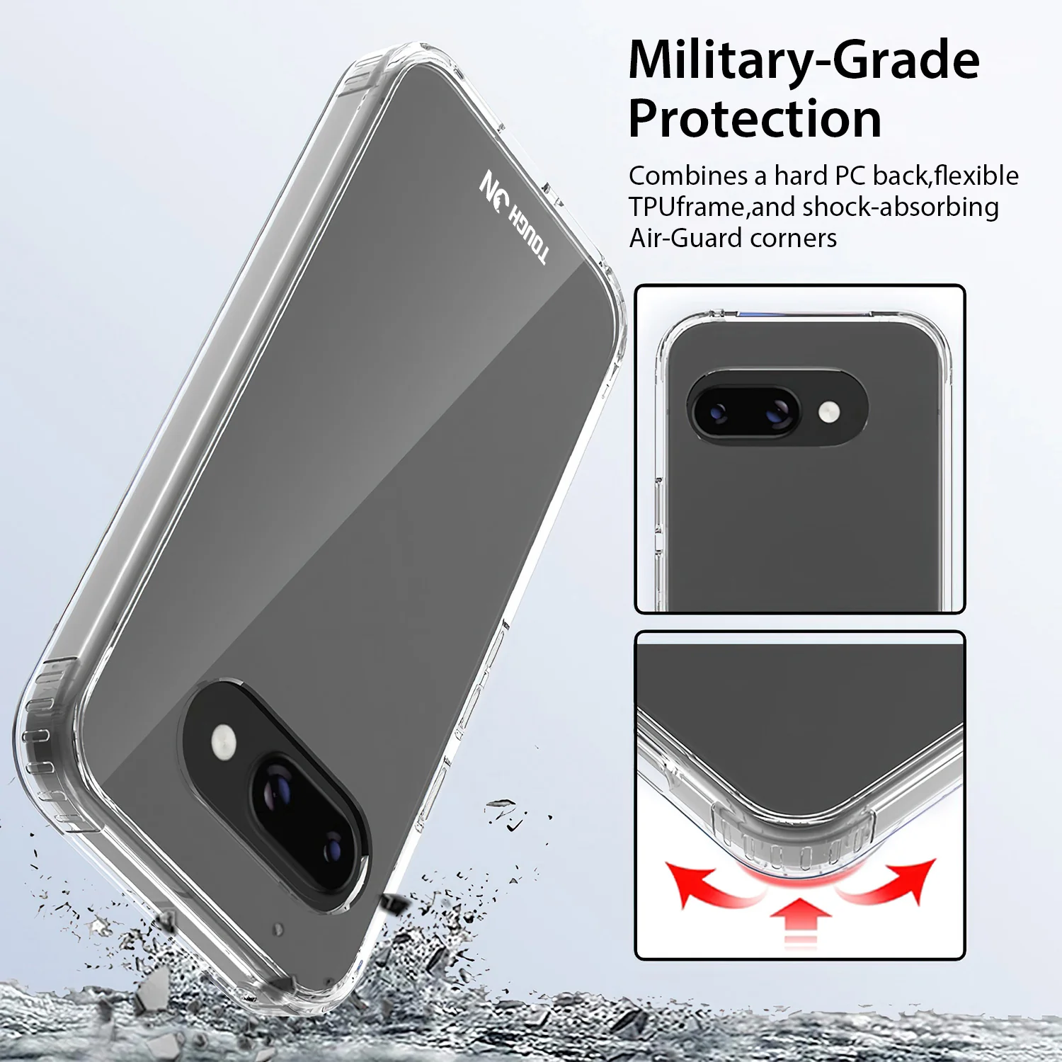 Tough On Google Pixel 9a Case Clear Air - Image 5