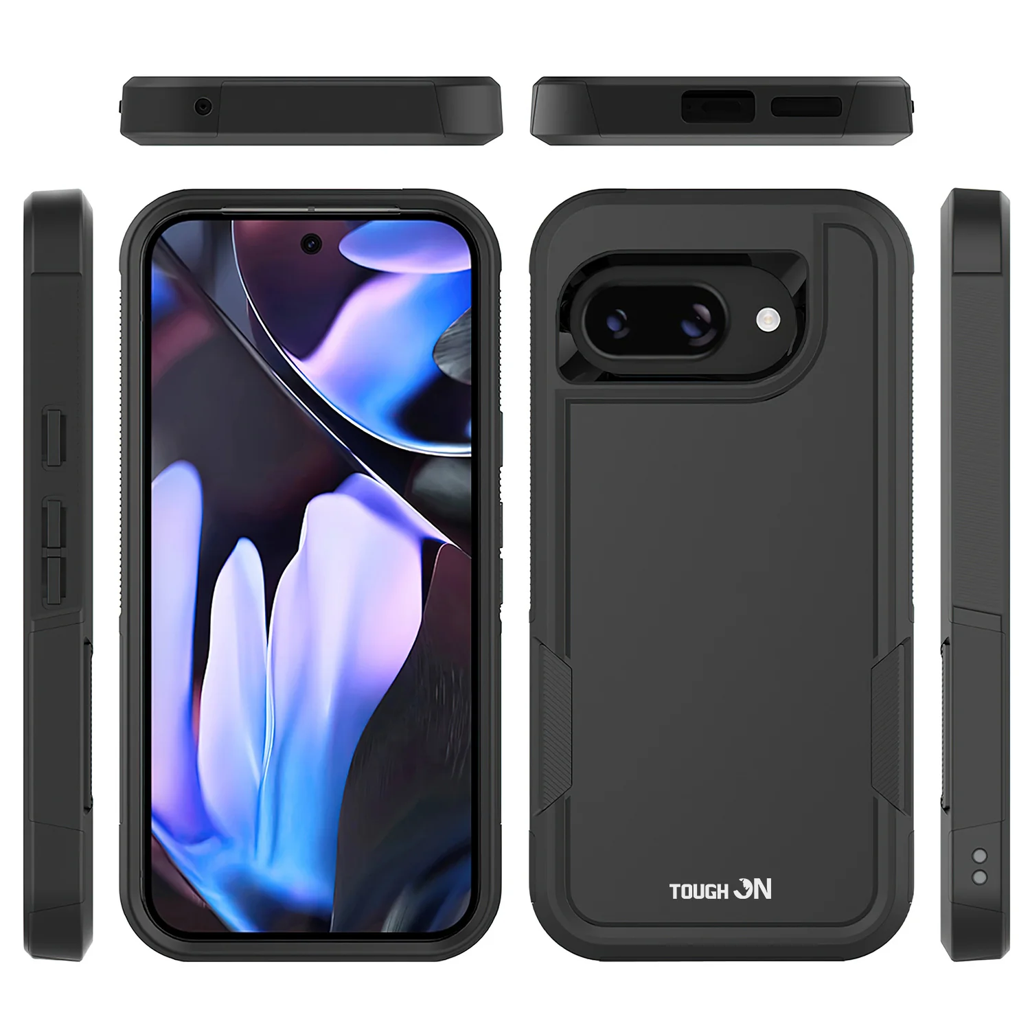 Tough On Google Pixel 9a Case Tough Armor Black - Image 2