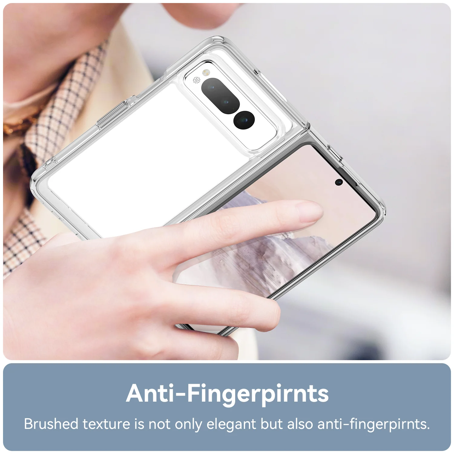 Tough On Google Pixel Fold Case Clear Air - Image 5
