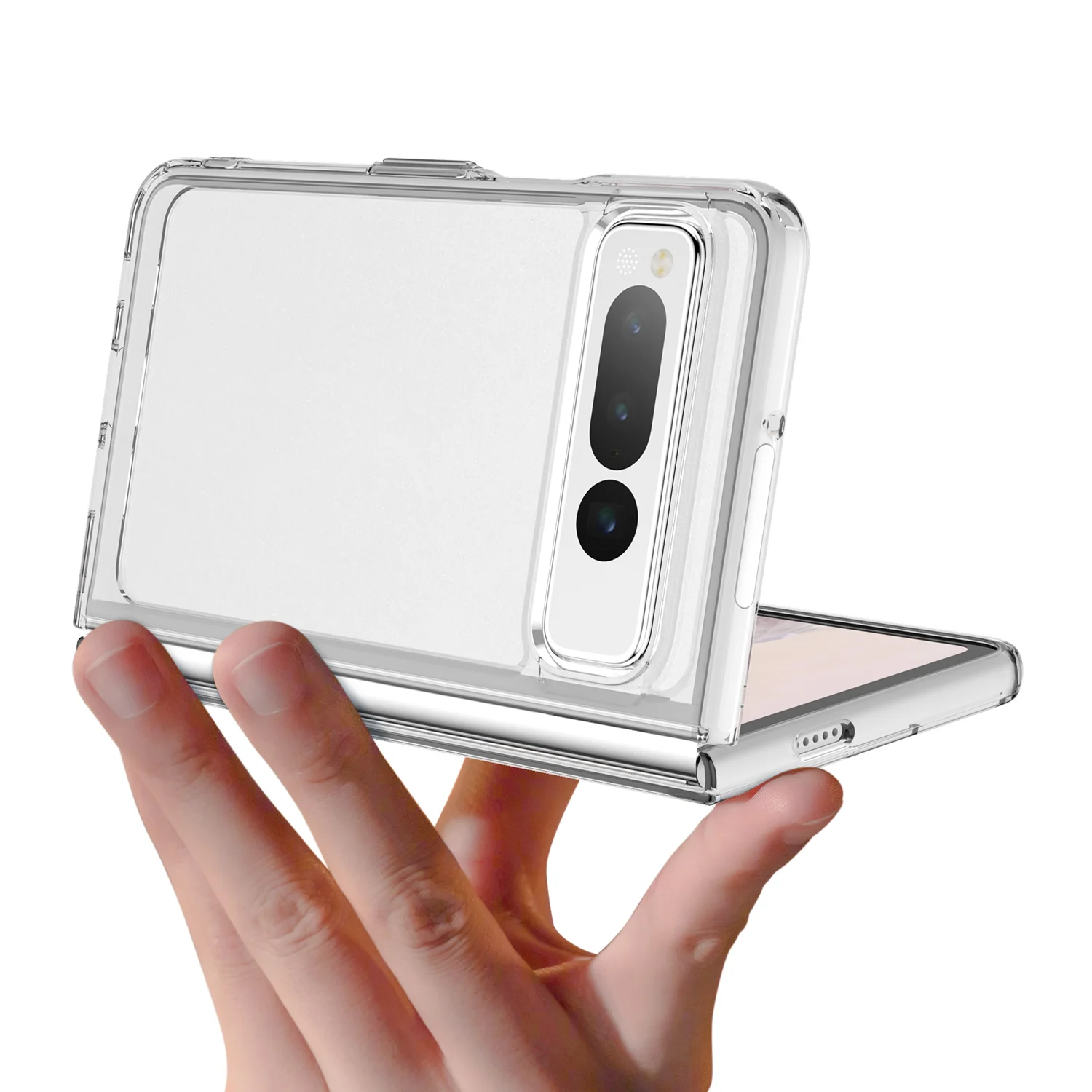 Tough On Google Pixel Fold Case Clear Air - Image 9
