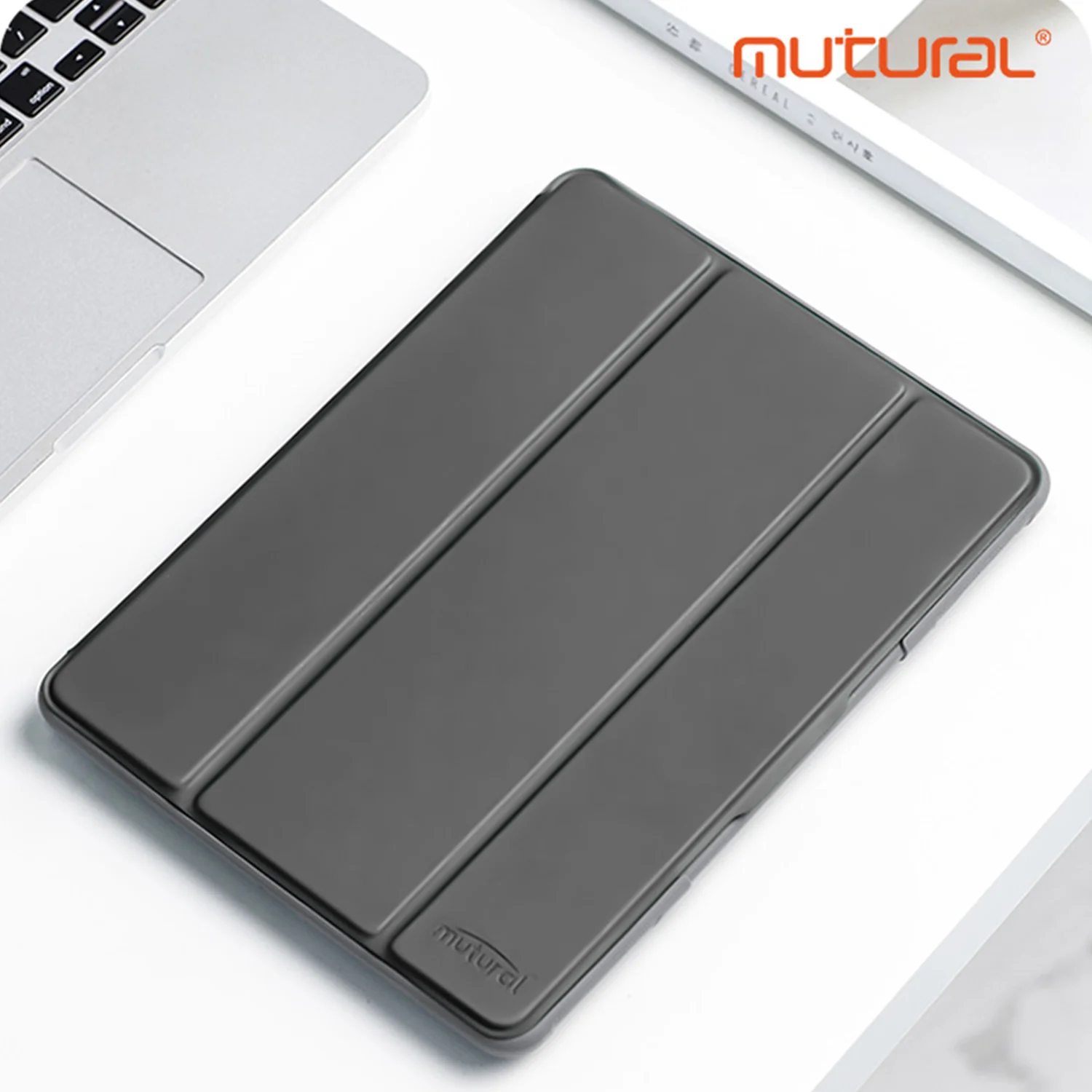 Tough On iPad 10th Gen 2022 10.9" Case Smart Cover Black Clear - Image 2