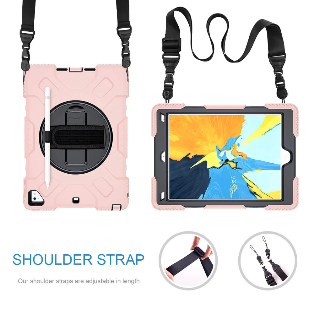 Tough On iPad 5 / 6th Gen 9.7" Case Rugged Protection Pink - Image 14