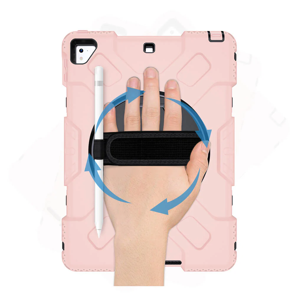 Tough On iPad 5 / 6th Gen 9.7" Case Rugged Protection Pink - Image 19