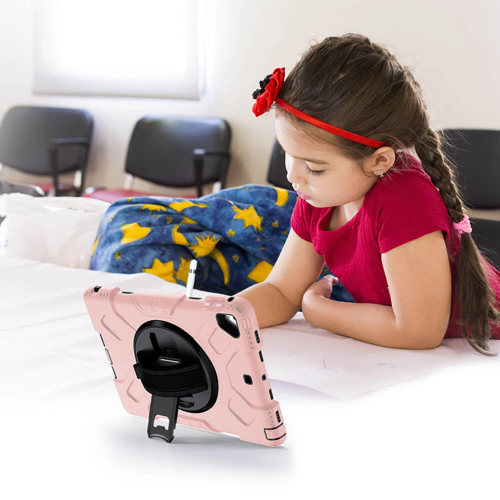 Tough On iPad 5 / 6th Gen 9.7" Case Rugged Protection Pink - Image 22