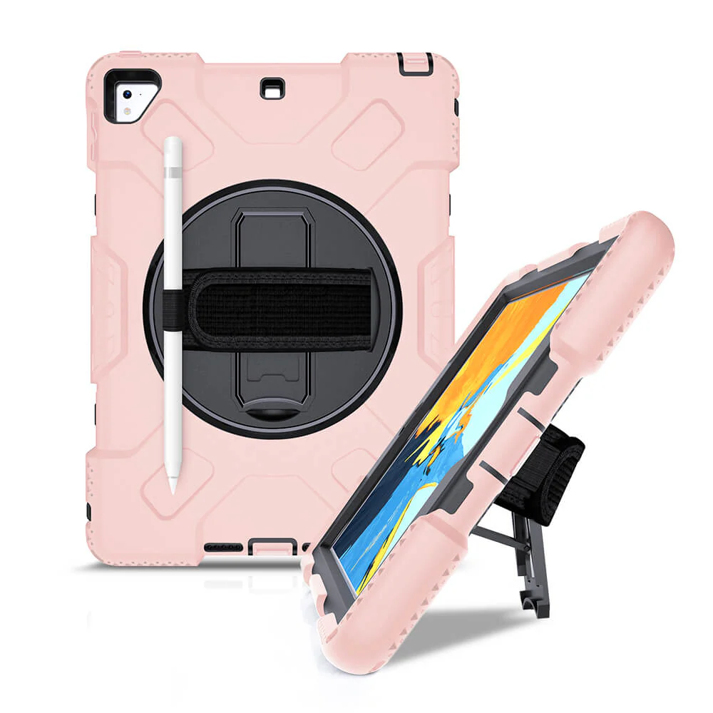Tough On iPad 5 / 6th Gen 9.7" Case Rugged Protection Pink - Image 25