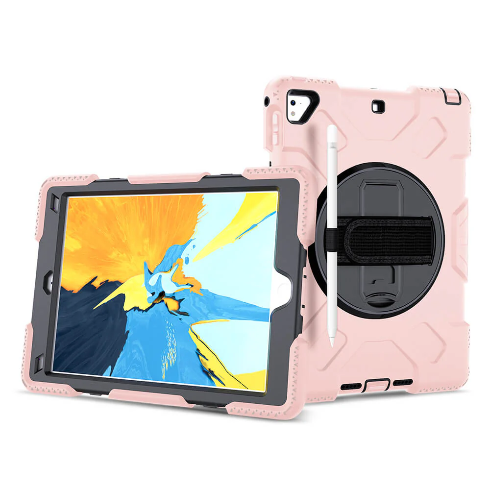 Tough On iPad 5 / 6th Gen 9.7" Case Rugged Protection Pink - Image 6