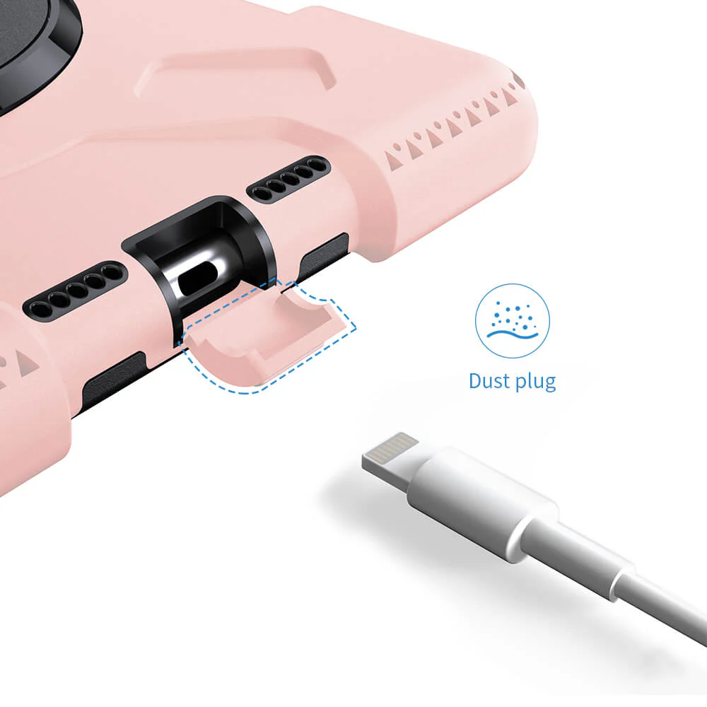 Tough On iPad 5 / 6th Gen 9.7" Case Rugged Protection Pink - Image 9