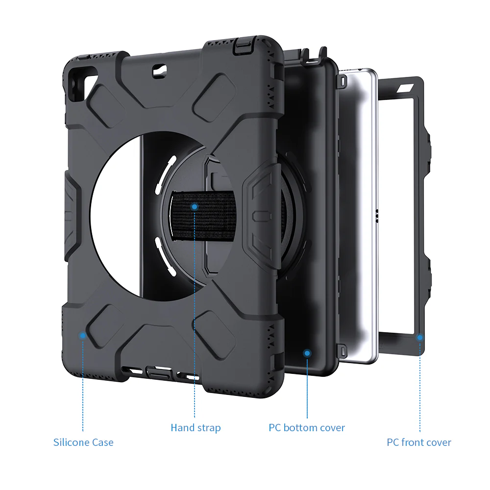 Tough On iPad 5 / 6th Gen 9.7" Case Rugged Protection Black - Image 13