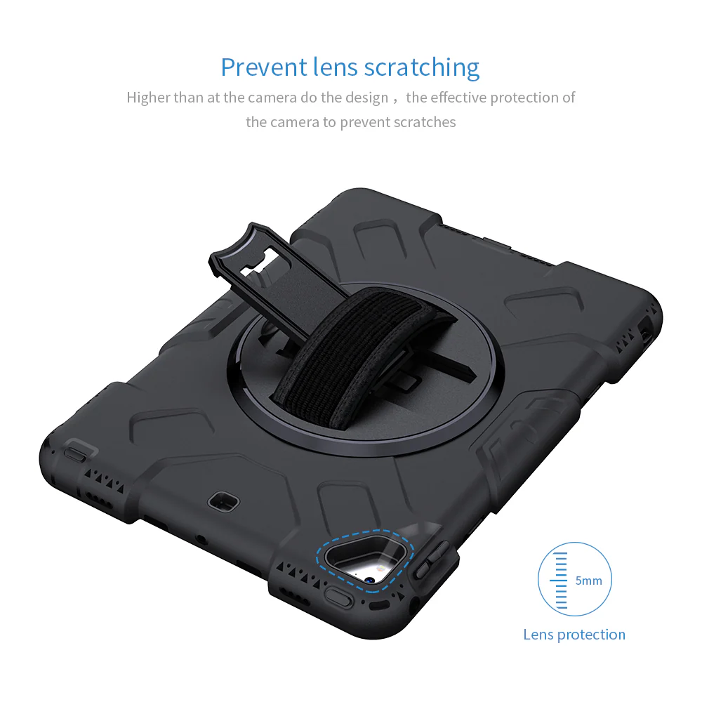 Tough On iPad 5 / 6th Gen 9.7" Case Rugged Protection Black - Image 15