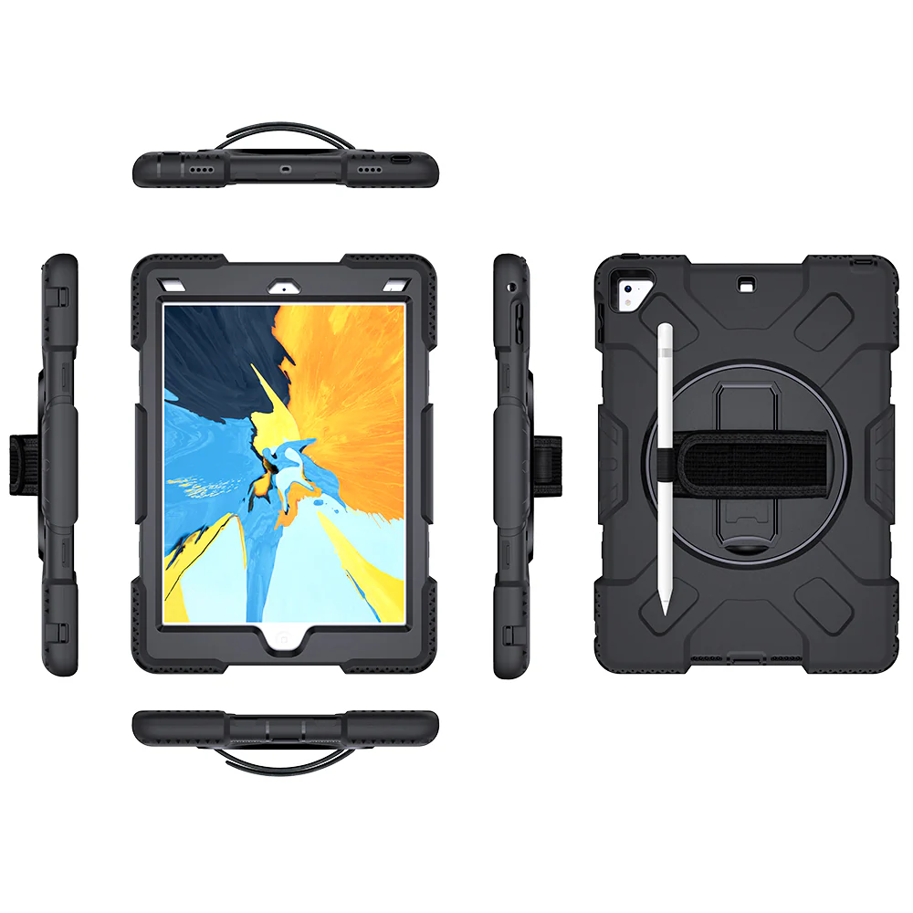 Tough On iPad 5 / 6th Gen 9.7" Case Rugged Protection Black - Image 2
