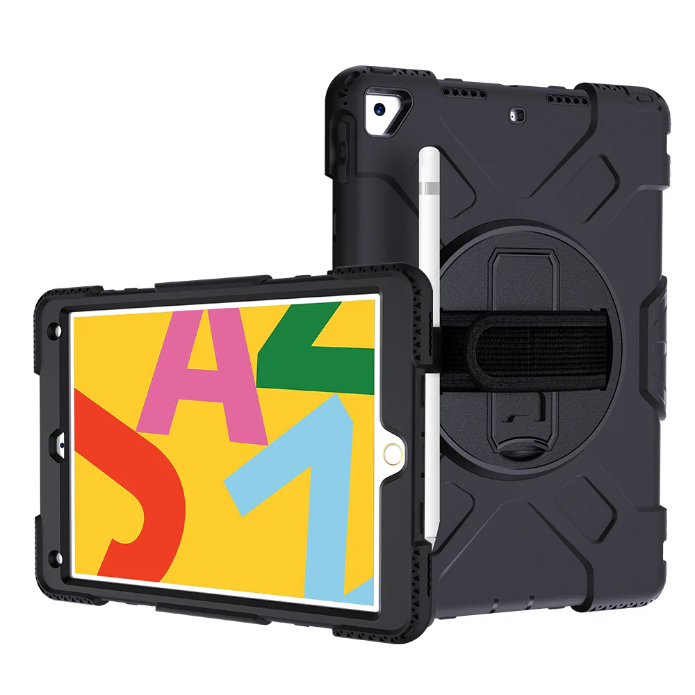 Tough On iPad 7 / 8 / 9th Gen 10.2" Case Rugged Protection Black - Image 5