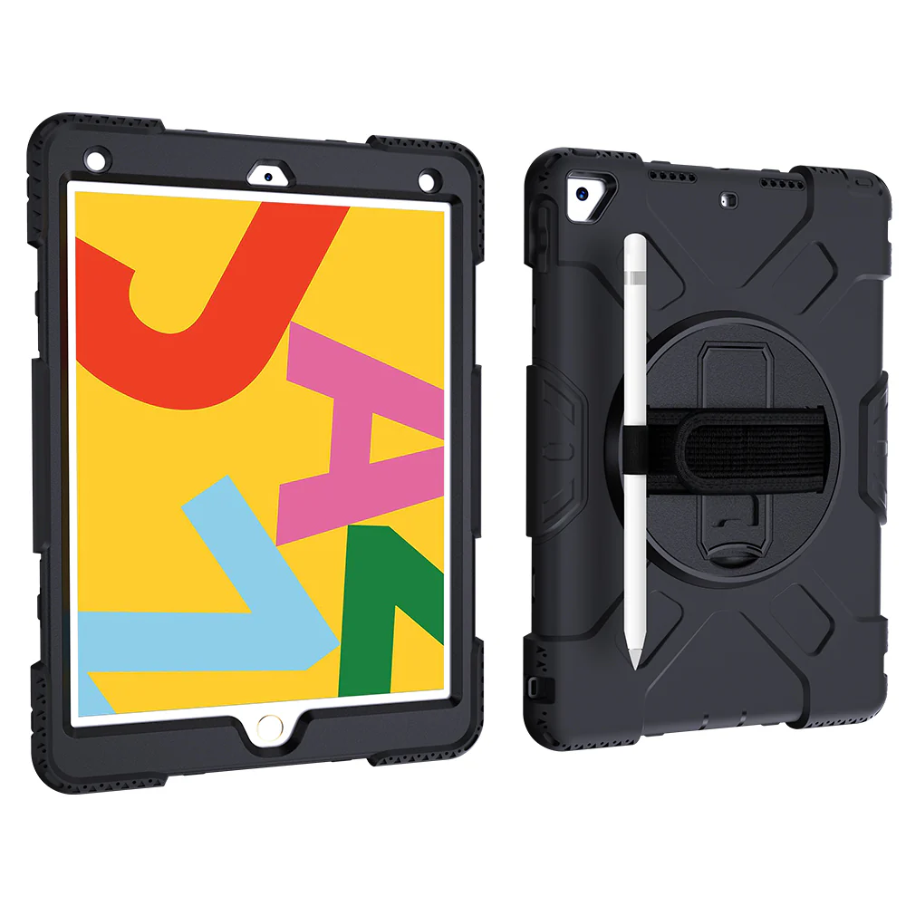 Tough On iPad 7 / 8 / 9th Gen 10.2" Case Rugged Protection Black - Image 8