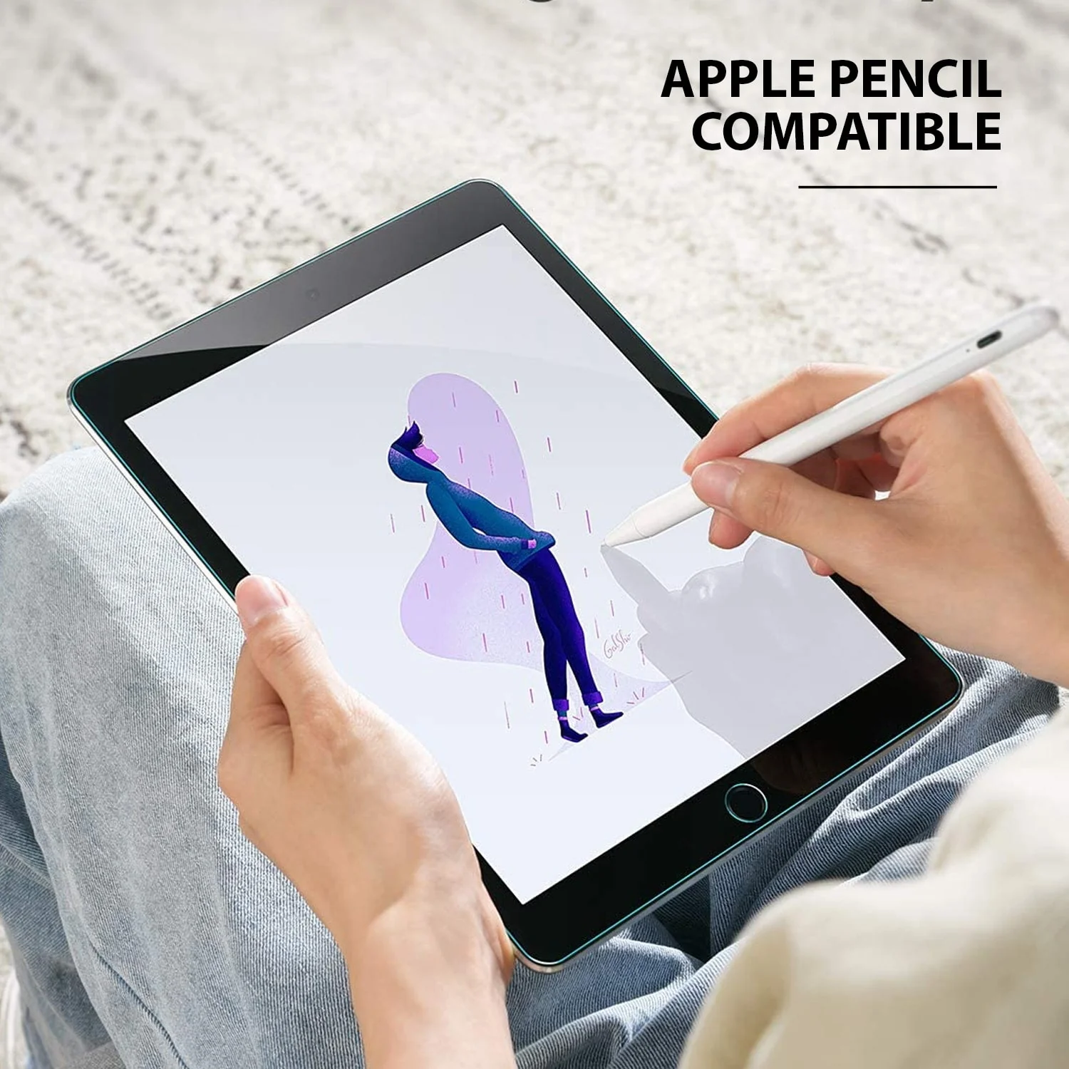Tough On iPad 9 / 8 / 7th Gen 10.2" Tempered Glass Screen Protector - Image 5