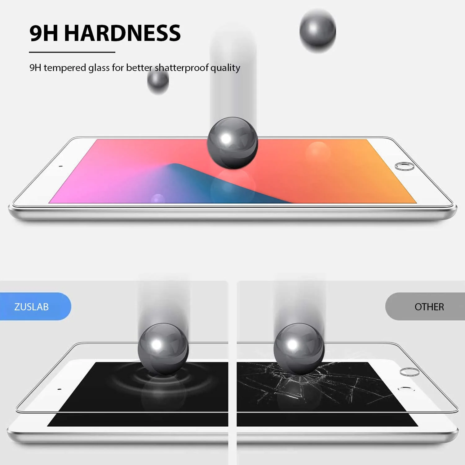 Tough On iPad 9 / 8 / 7th Gen 10.2" Tempered Glass Screen Protector - Image 6