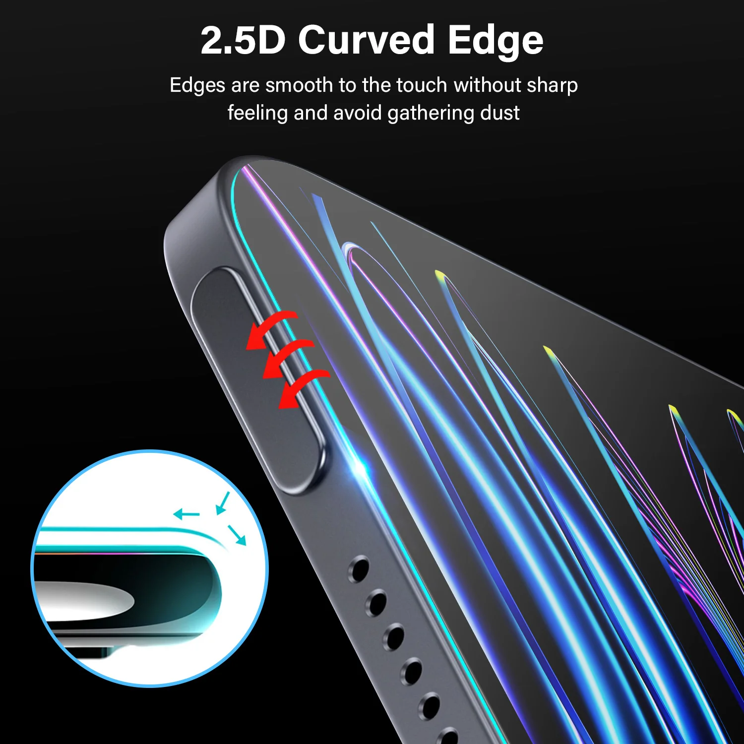 Tough On iPad Air 13" 2024 / 2025 / 2026 Screen Protector Full Cover Tempered Glass - Image 5