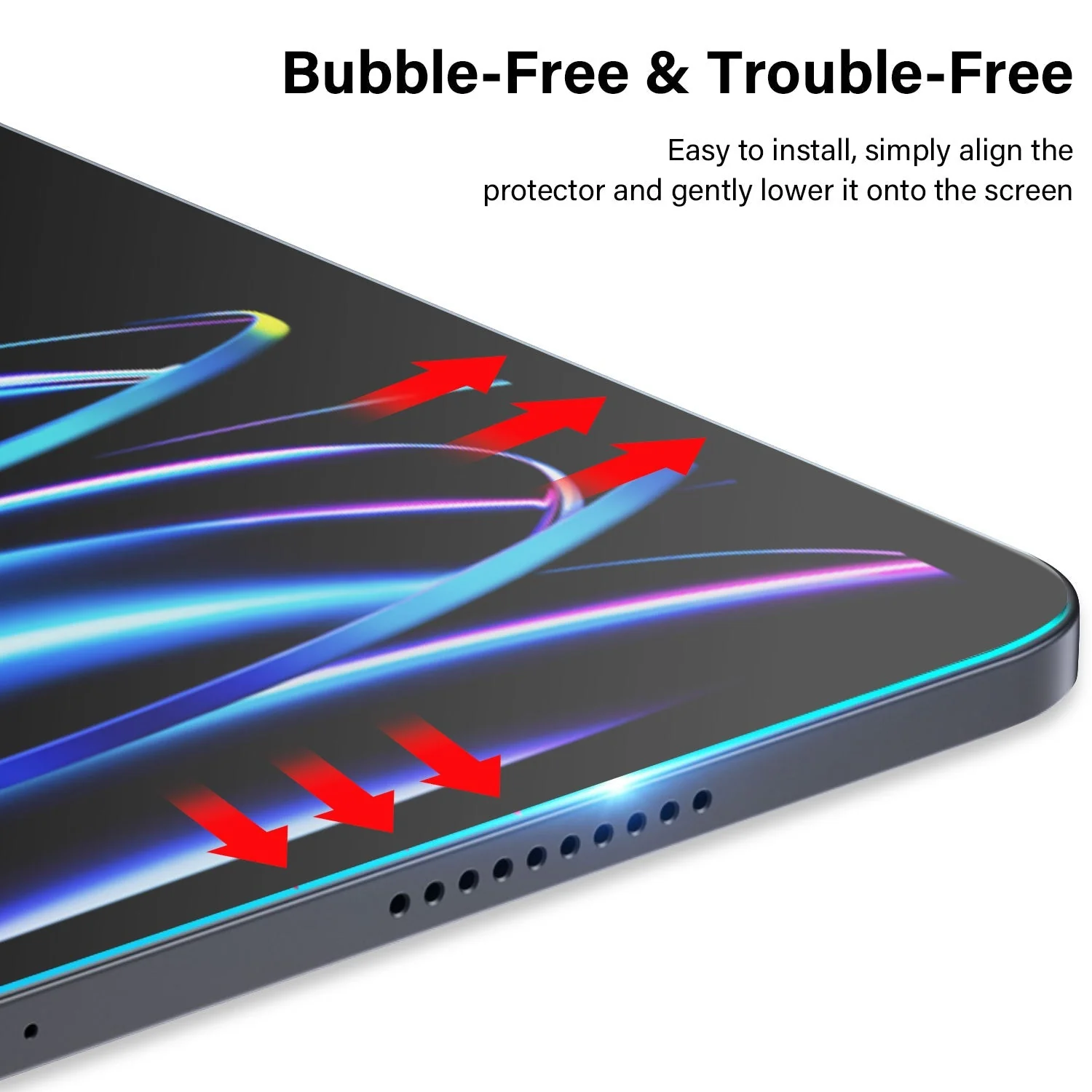 Tough On iPad Pro 11" 2025 / 2024 Screen Protector Full Cover Tempered Glass - Image 2