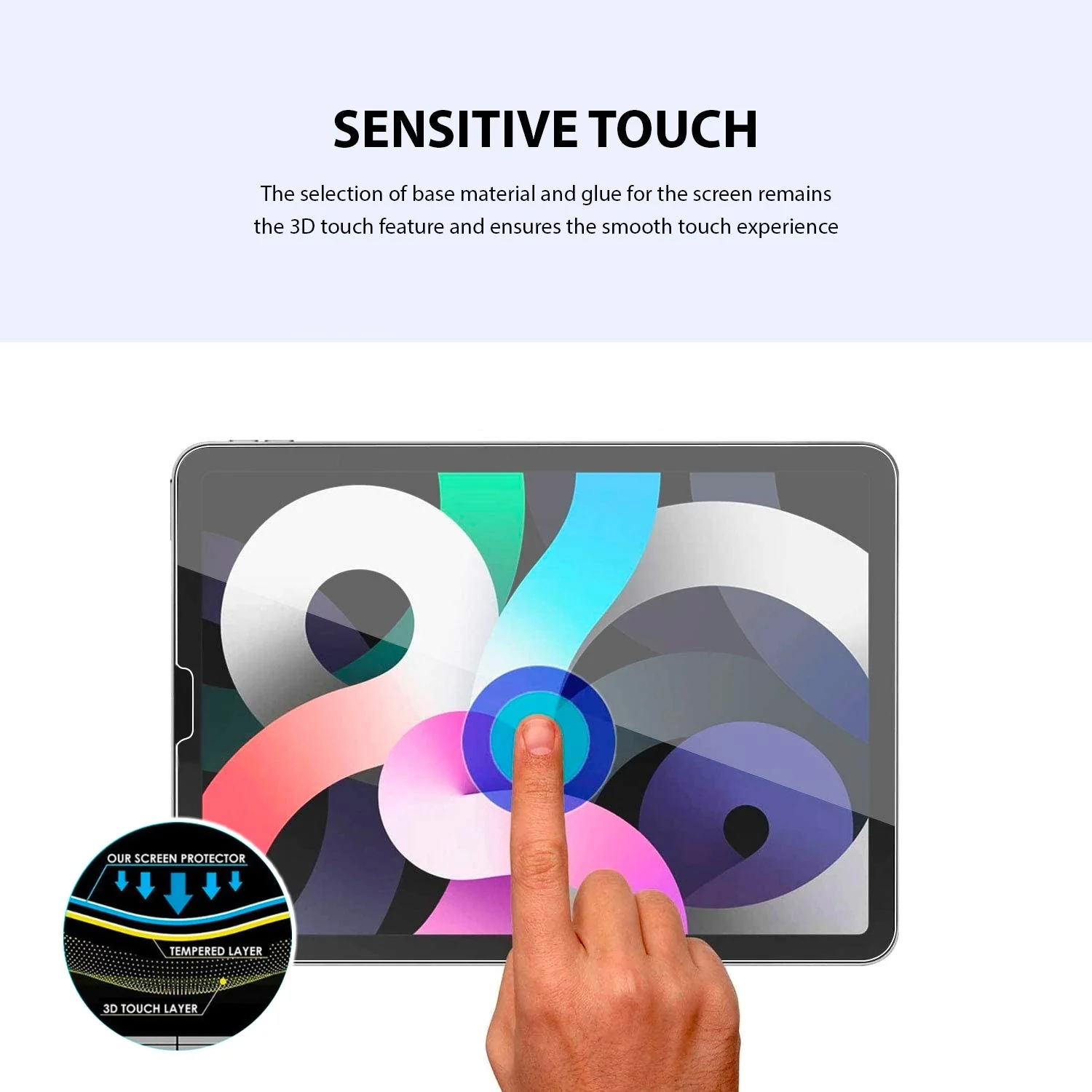 Tough on iPad Pro 2022 2021 2020 2018 11“  Screen Protector Tempered Glass Film - Image 4