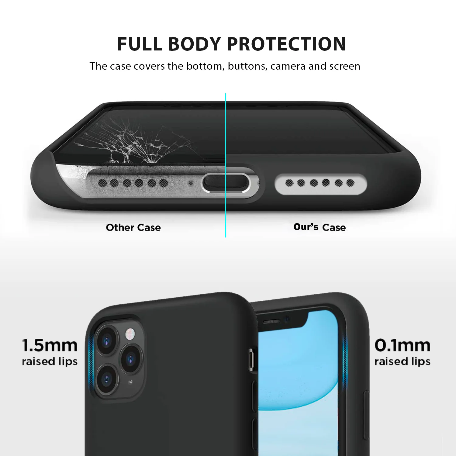 Tough on iPhone 11 Pro Max Case Liquid Silicone - Image 4
