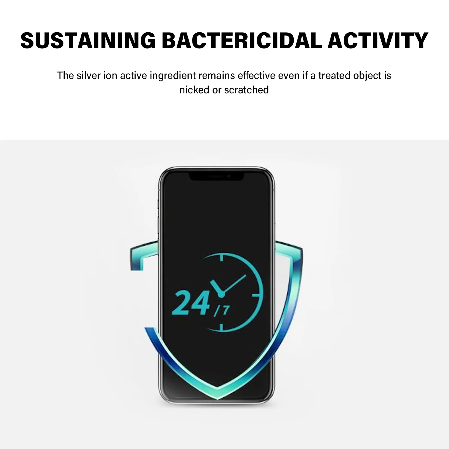Tough on iPhone 11 Tempered Glass Screen Protector Antibacterial - Image 10