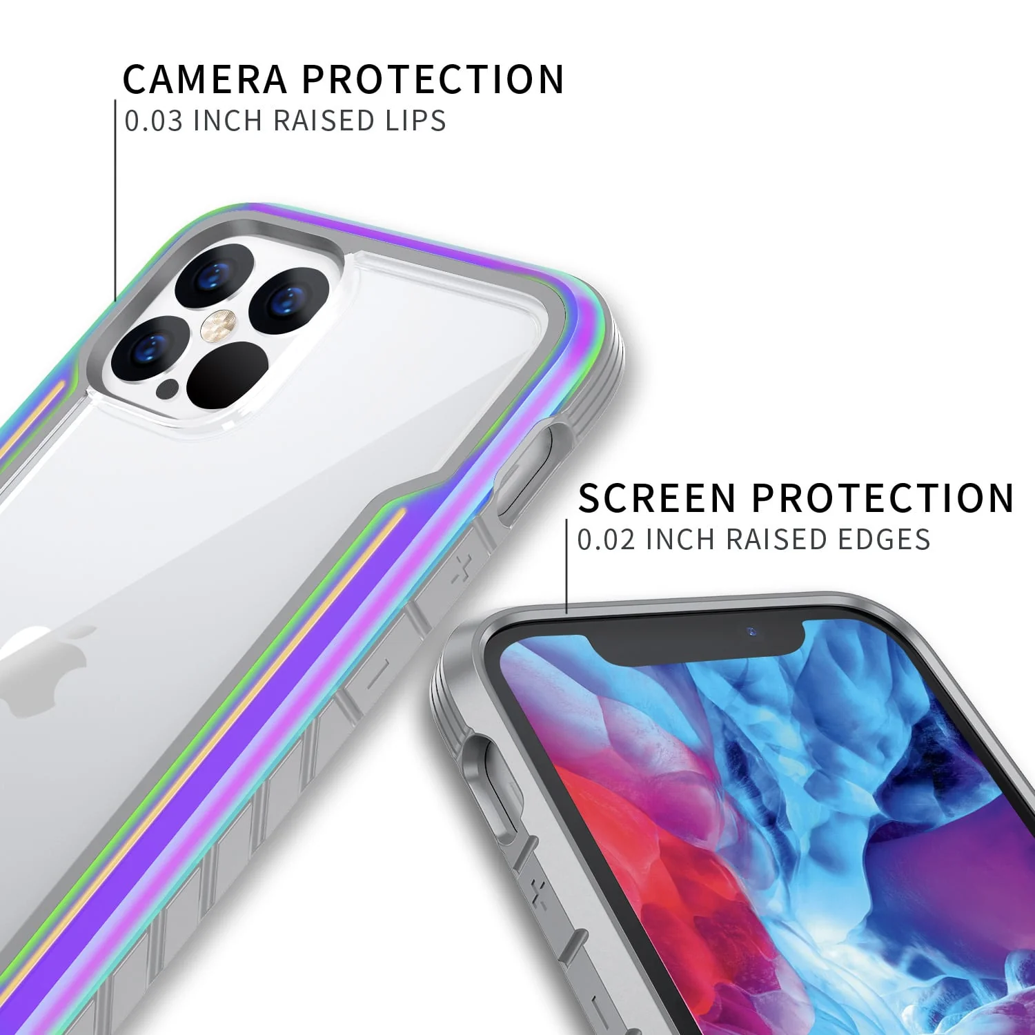 Tough On iPhone 12 / 12 Pro Case Iron Shield Iridescent - Image 6