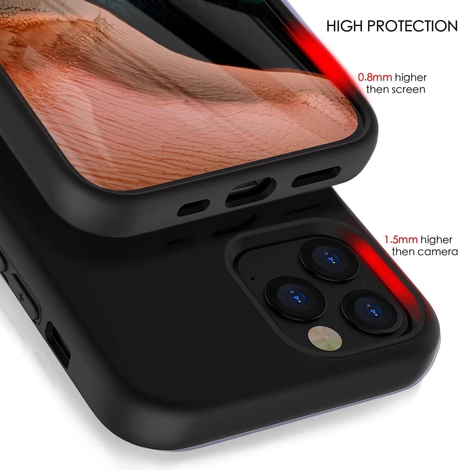 Tough On iPhone 12 / 12 Pro Case Strong Liquid Silicone - Image 2