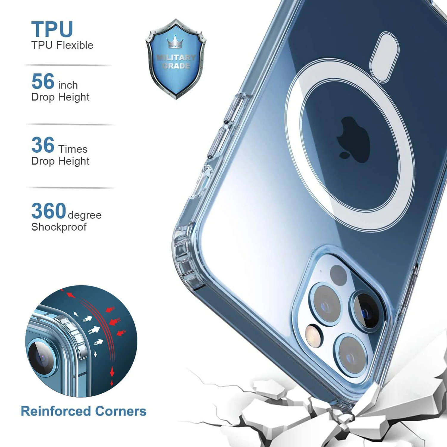 Tough On iPhone 12 Pro Max Case Clear With Magsafe - Image 6