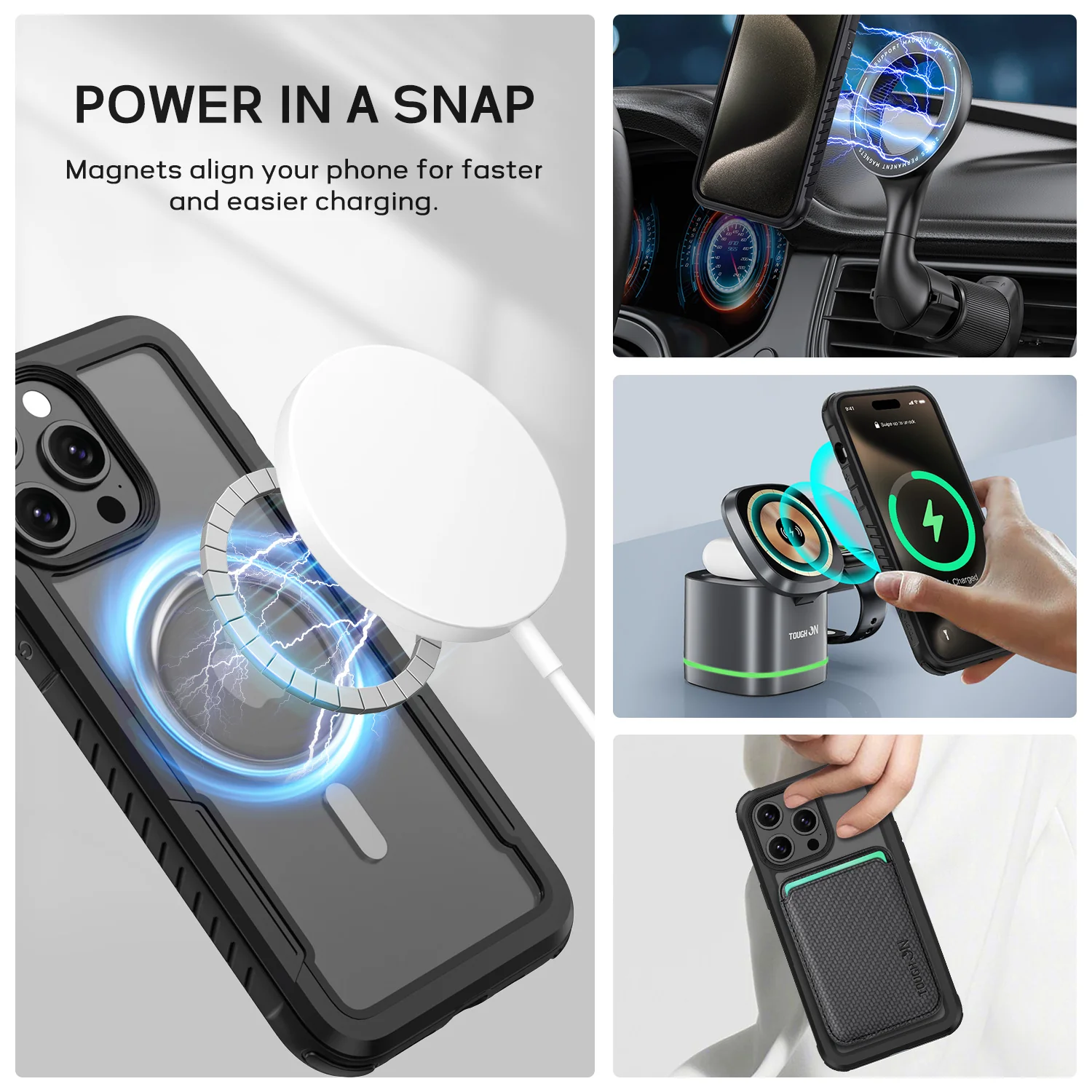 Tough On iPhone 12 Pro Max Case Iron Shield with MagSafe - Image 2