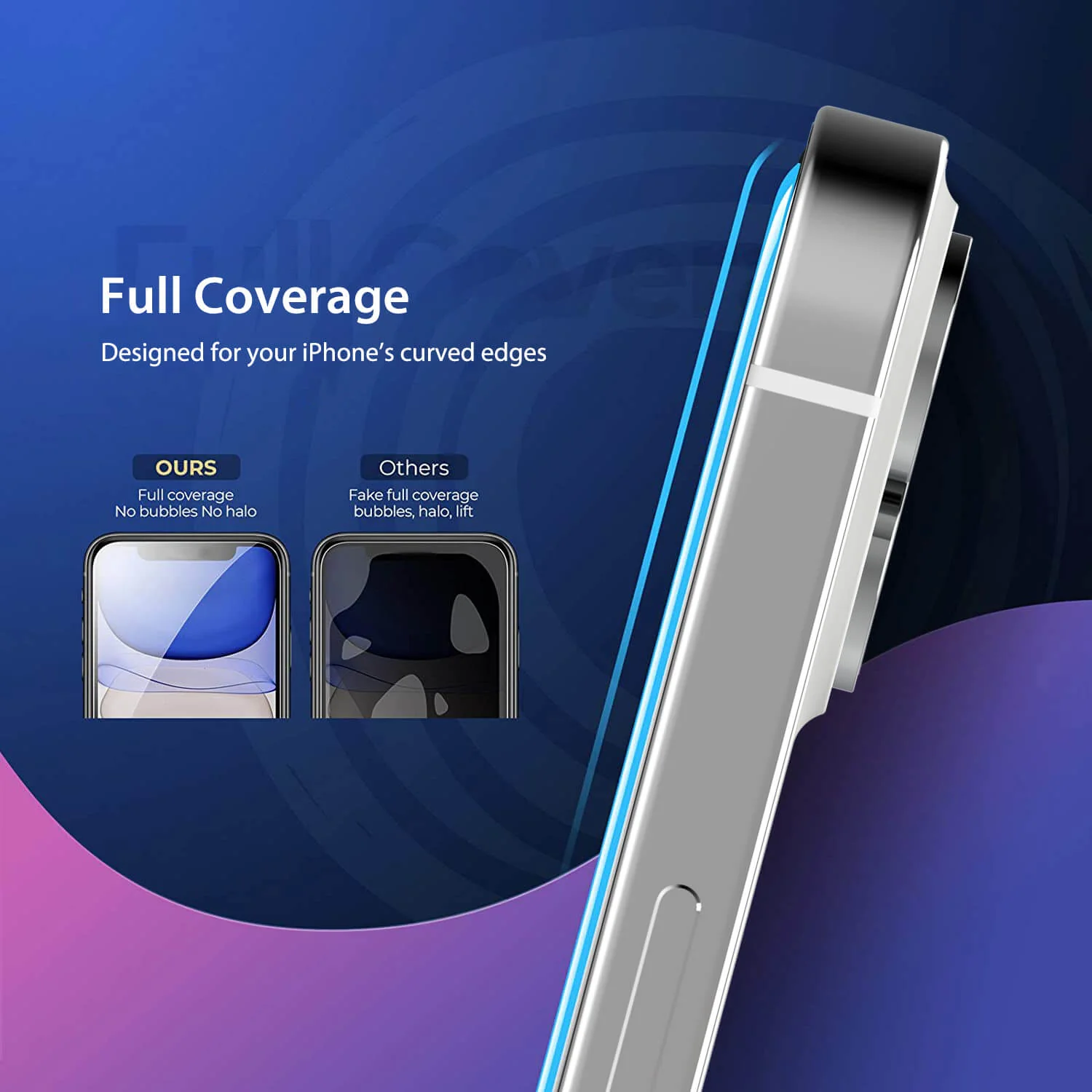 Tough On iPhone 13 Pro Anti Blue Light Screen Protector - Image 3