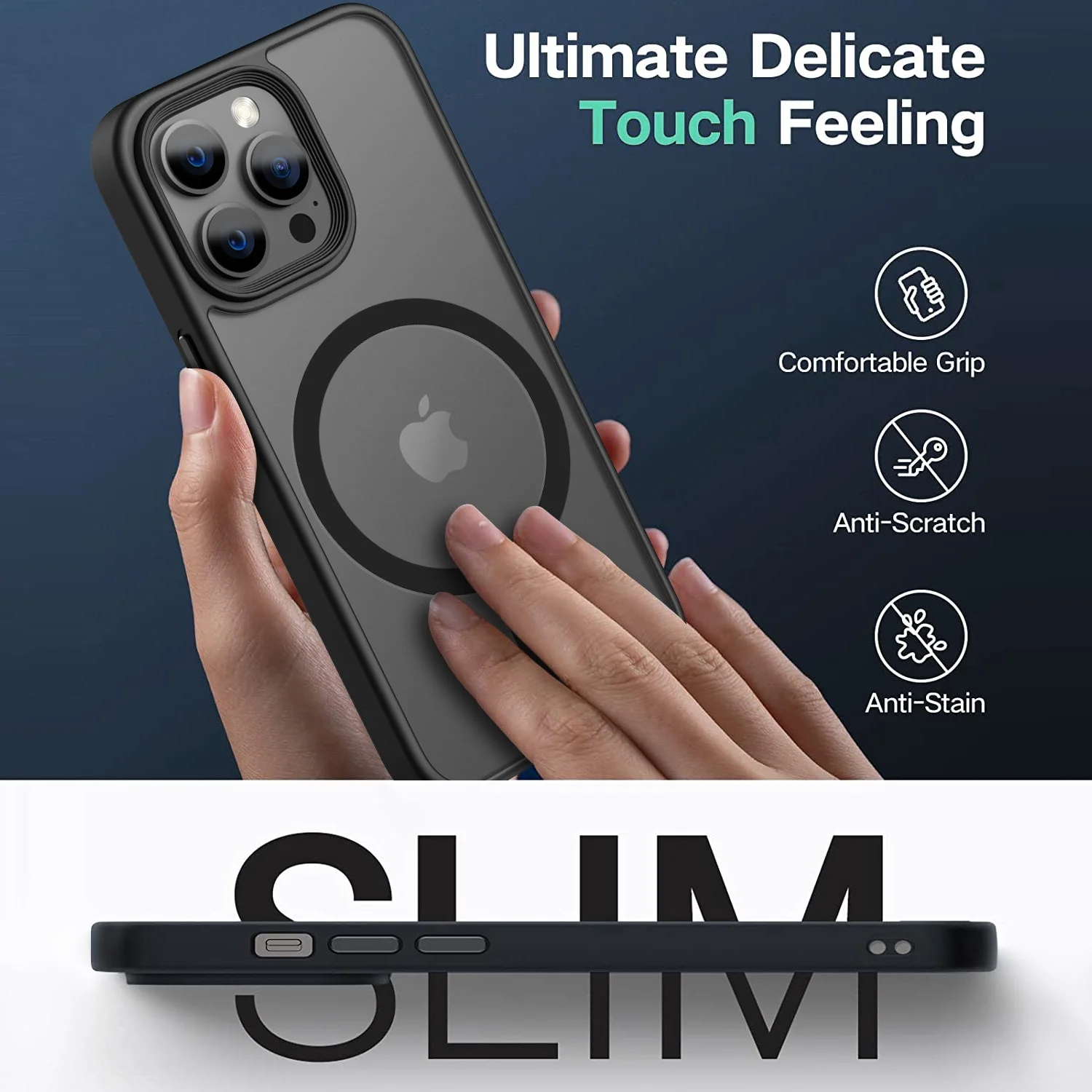 Tough On iPhone 13 Pro Matte Case With Magsafe Black - Image 7