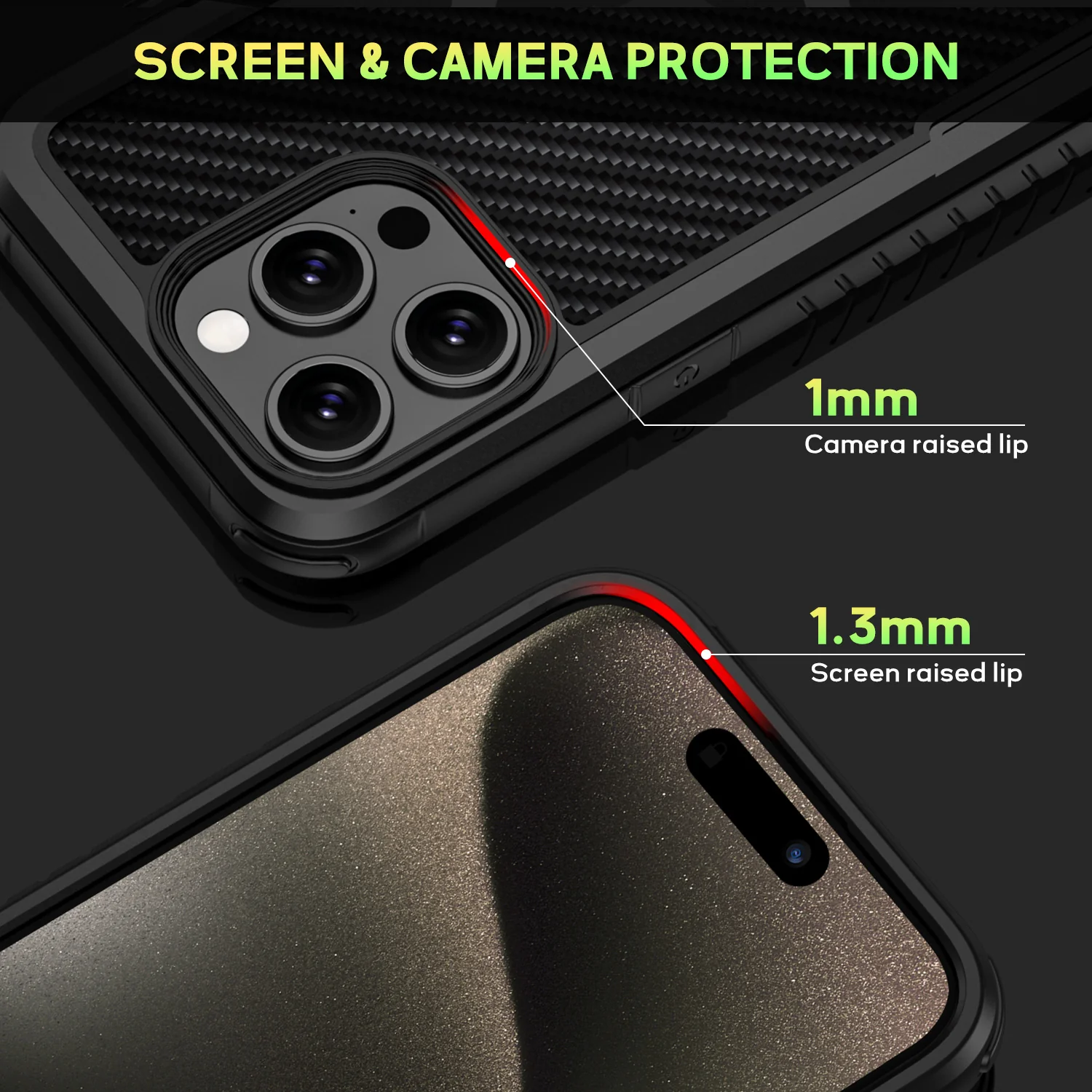 Tough On iPhone 13 Pro Max Case Iron Shield with Magsafe - Image 15
