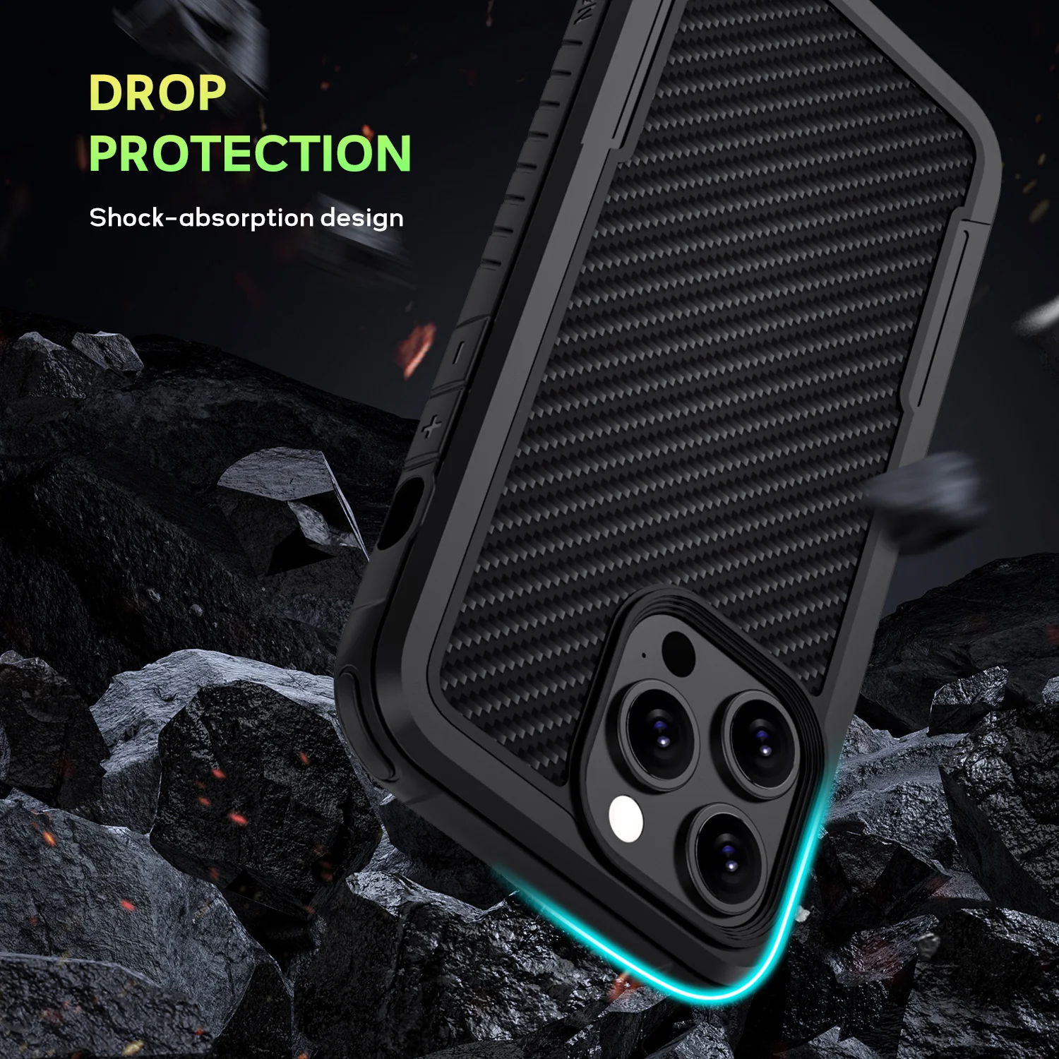 Tough On iPhone 13 Pro Max Case Iron Shield with Magsafe - Image 16