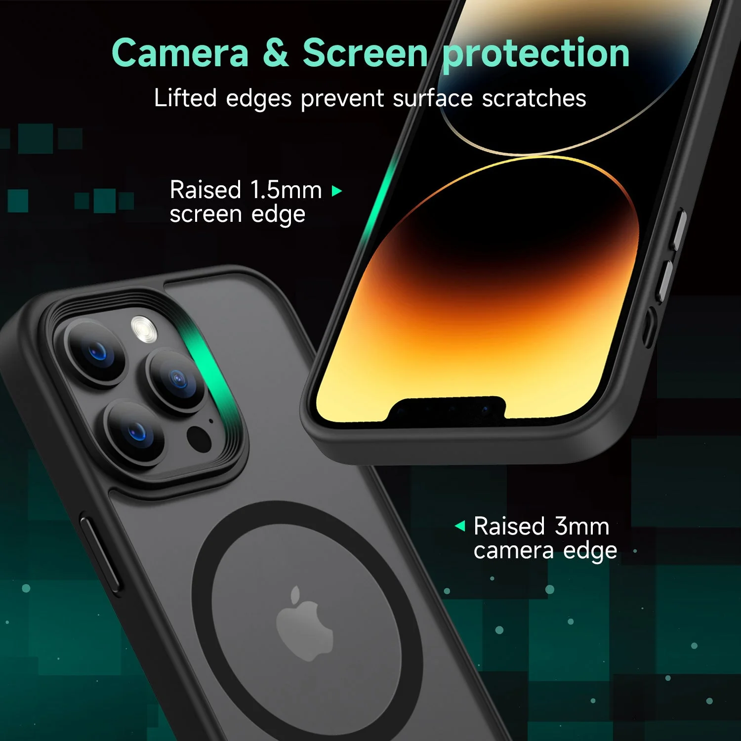 Tough On iPhone 13 Pro Max Matte Case With Magsafe Black - Image 5