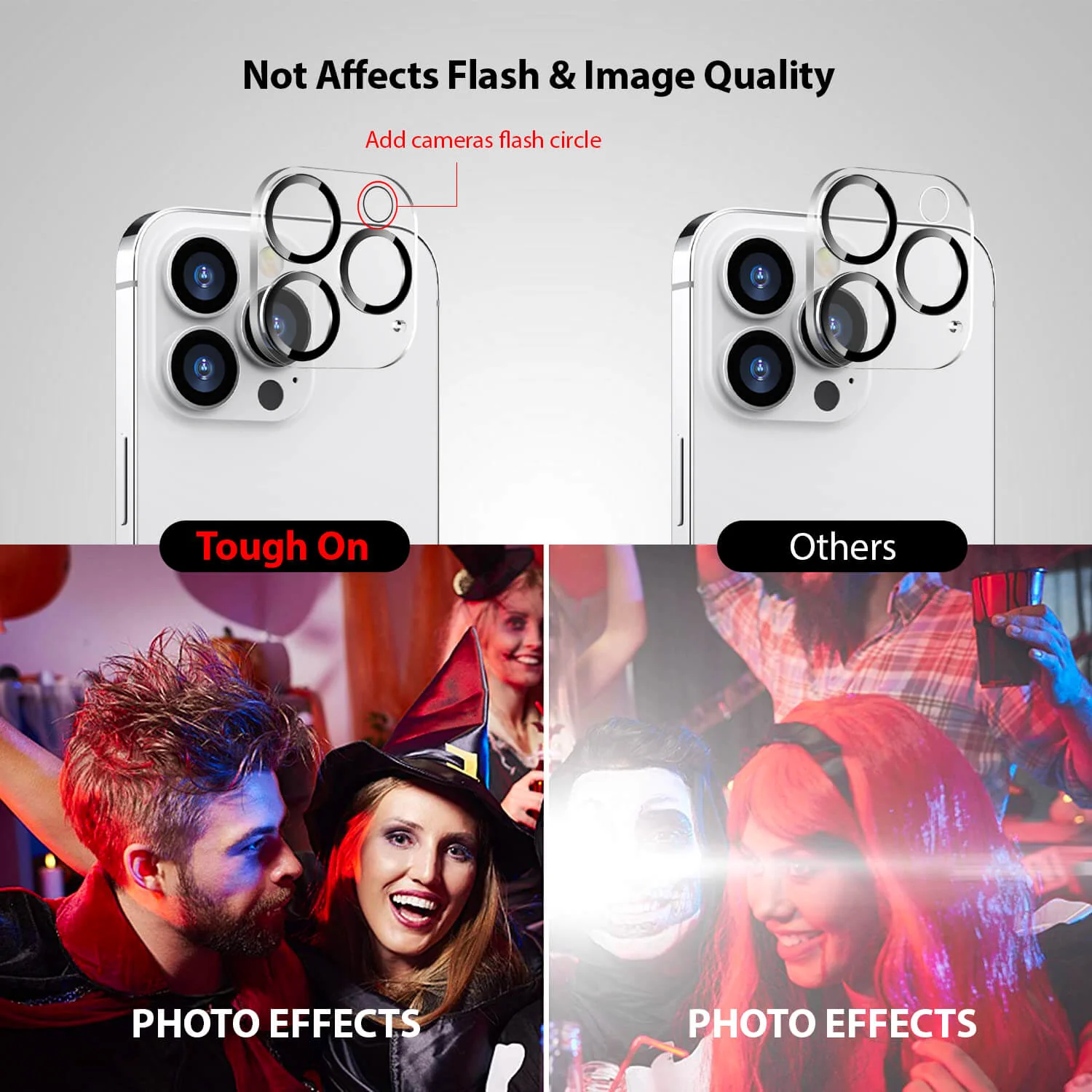 Tough On iPhone 13 Pro Max Rear Camera Protector Tempered Glass - Image 6