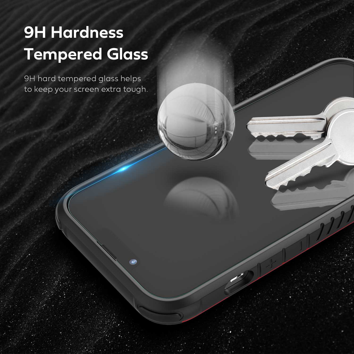 Tough On iPhone 13 Pro Max Tempered Glass Screen Protector 2 Pack w/ Installation Kit - Image 4