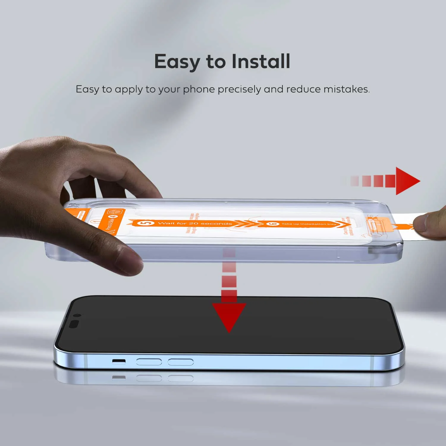 Tough On iPhone 13 Pro Max Tempered Glass Screen Protector 2 Pack w/ Installation Kit - Image 9