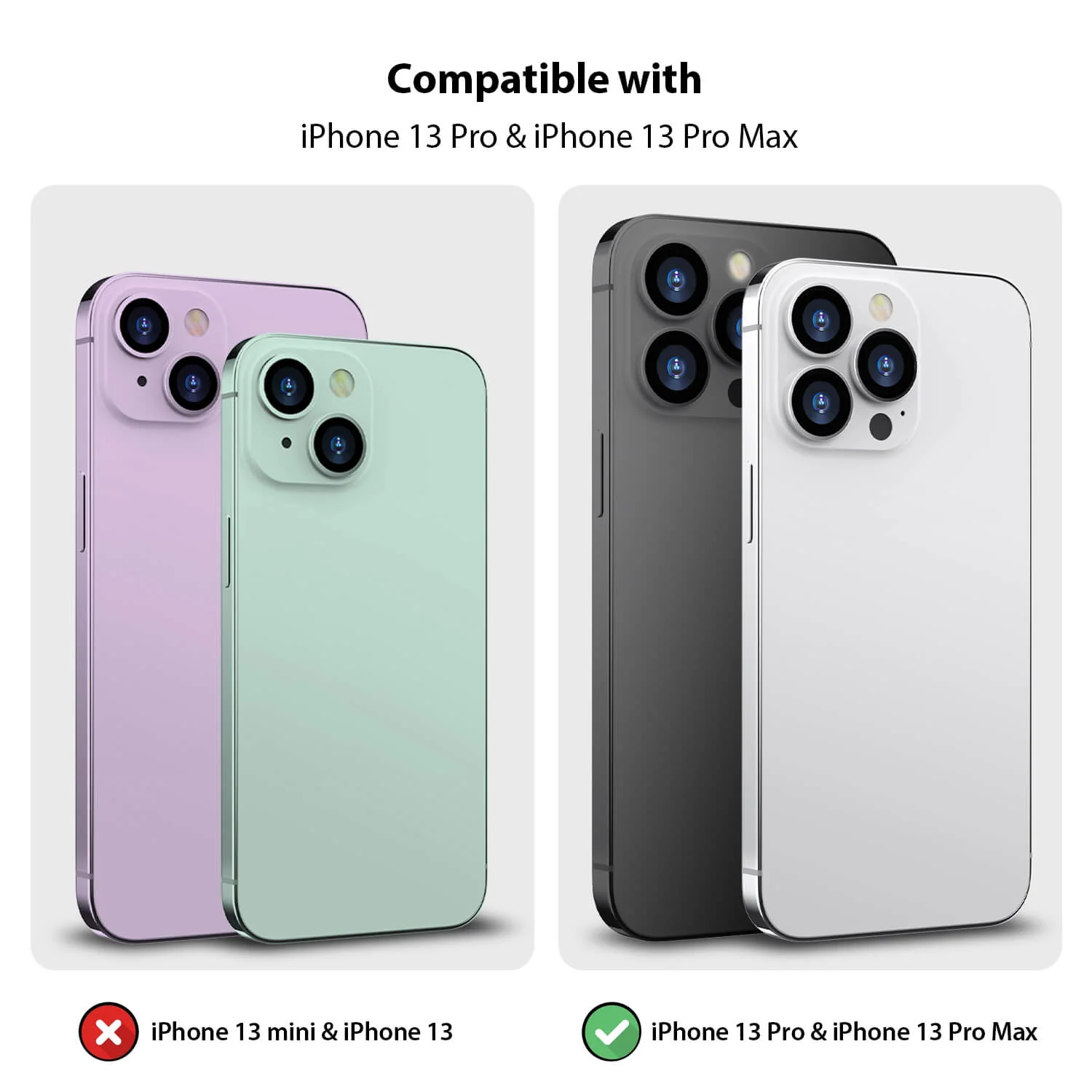 Tough On iPhone 13 Pro Rear Camera Protector Tempered Glass - Image 10